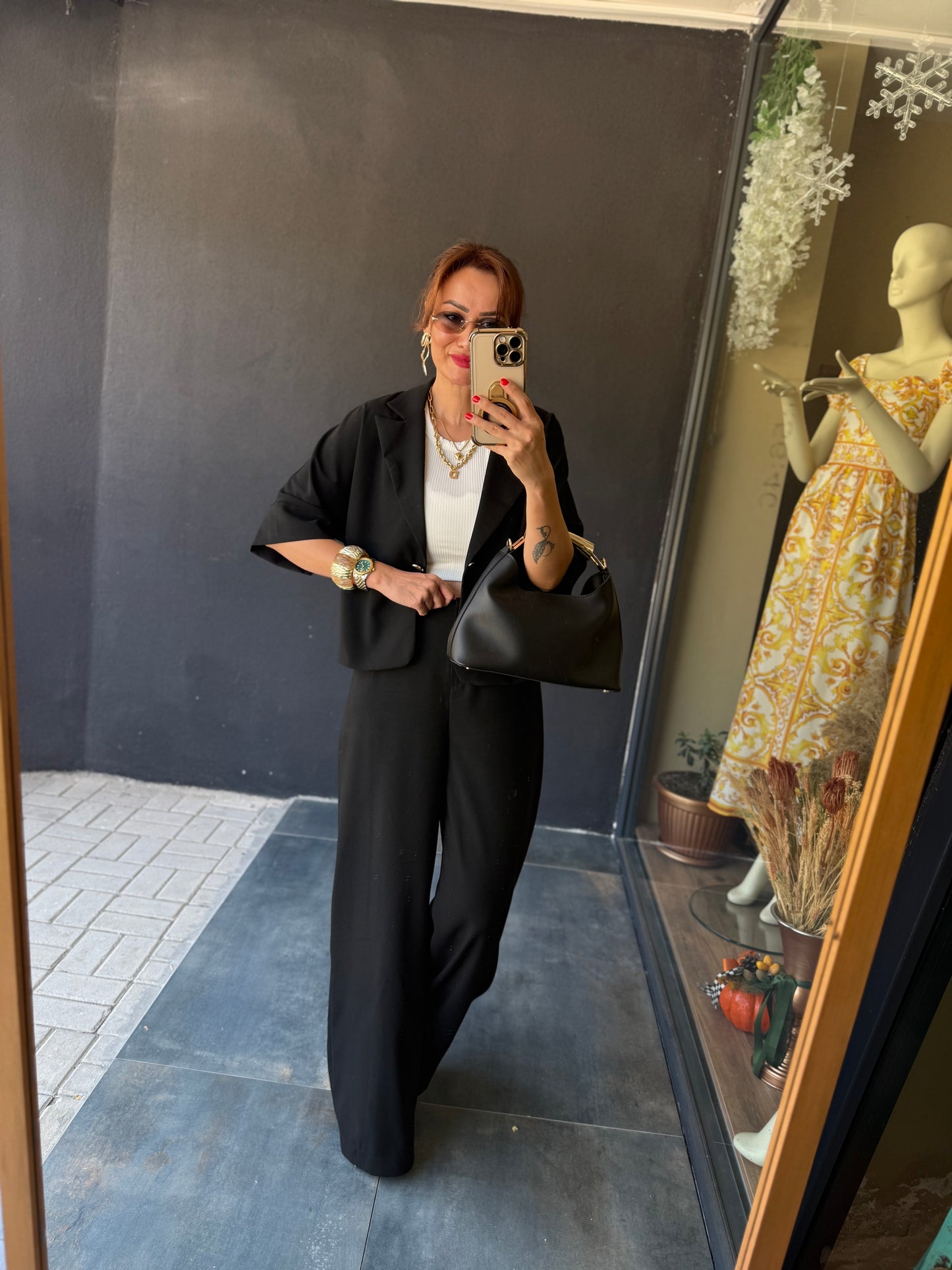Belt Siyah Ceket & Pantolon Takım