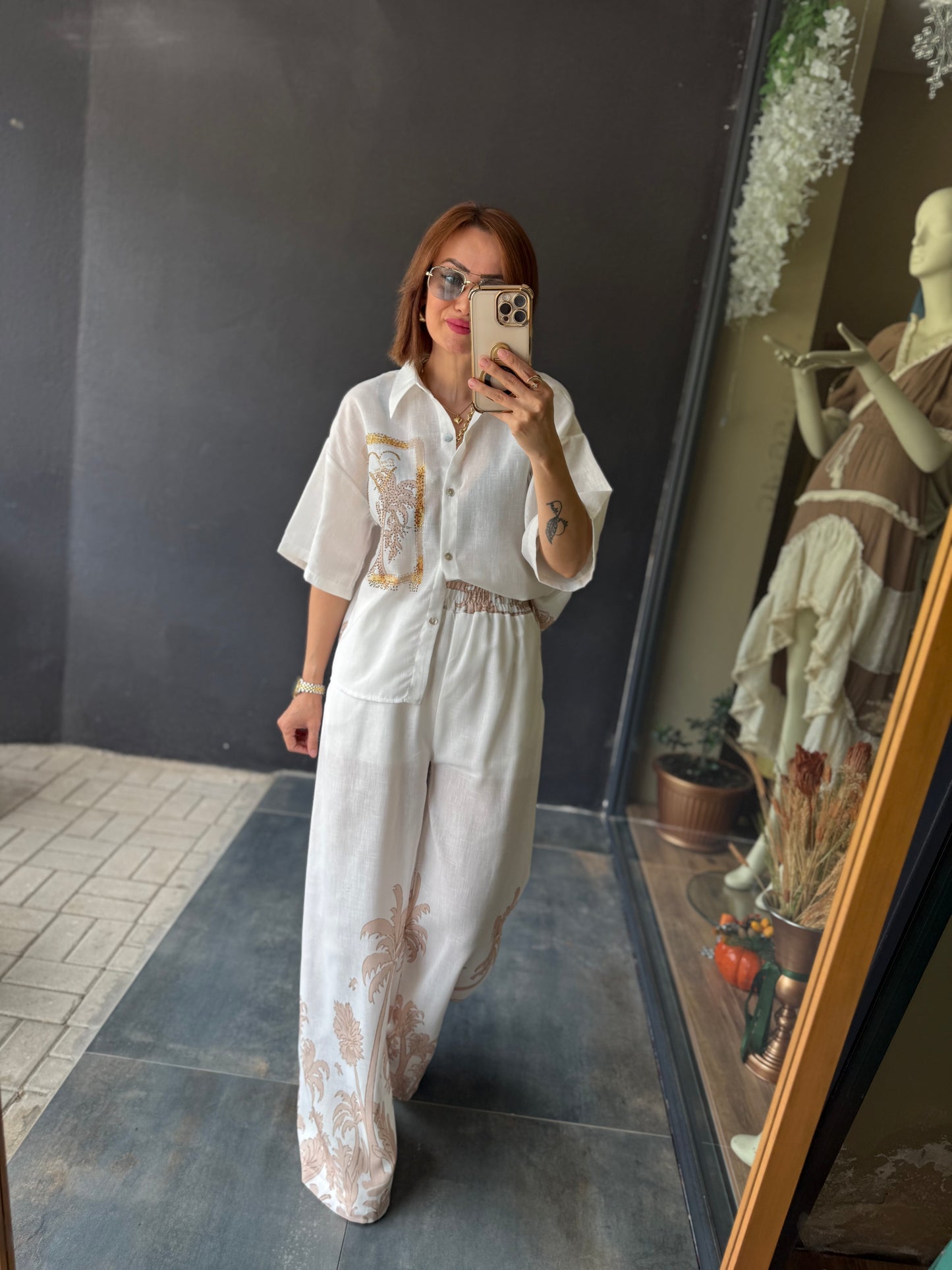 Fredo Bej Palmiye Keten Takım