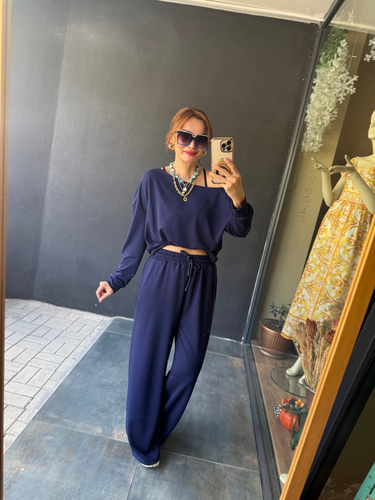 Latest Lacivert Modal Takım