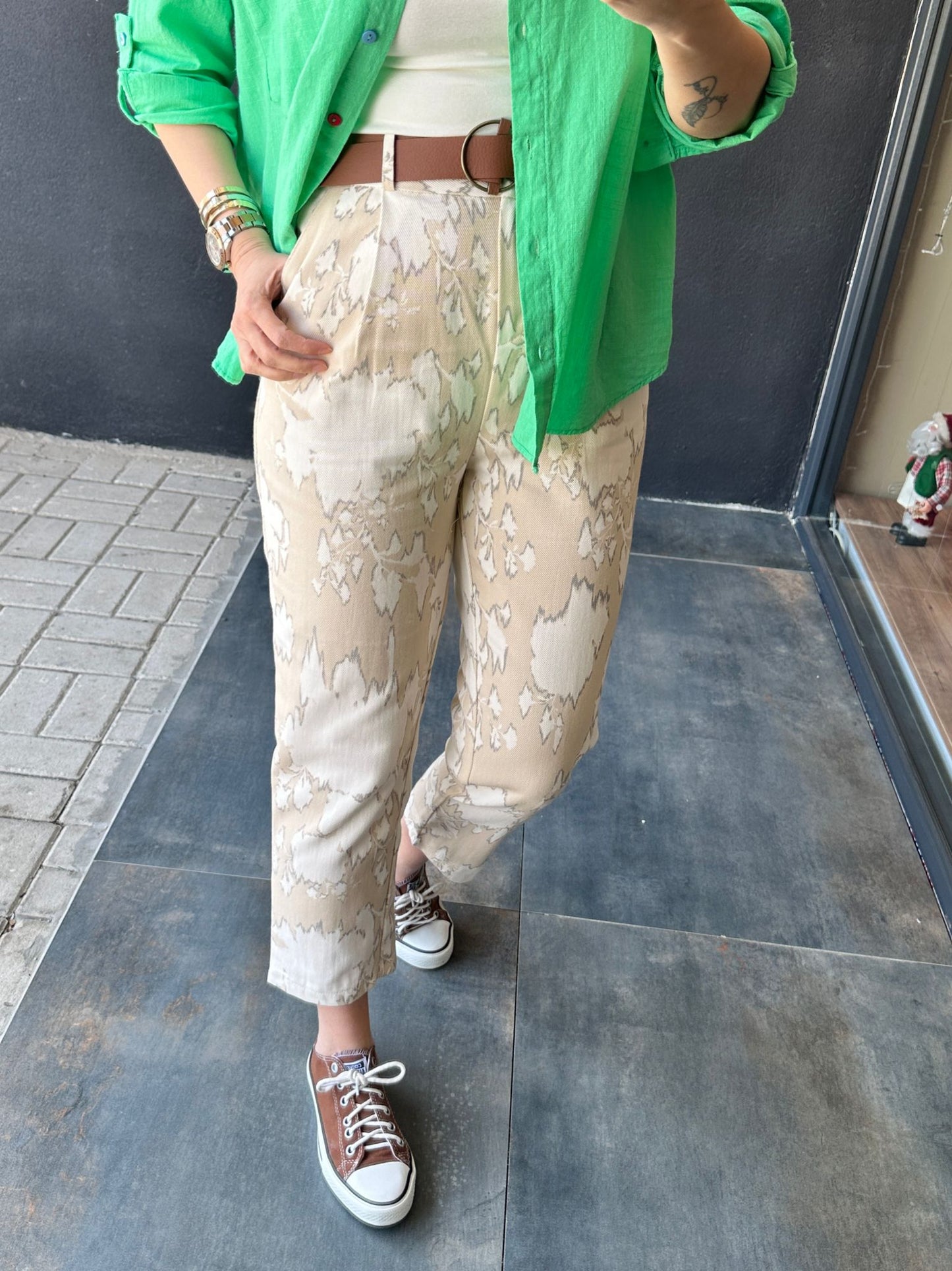 Mino Keten Nude Pantolon