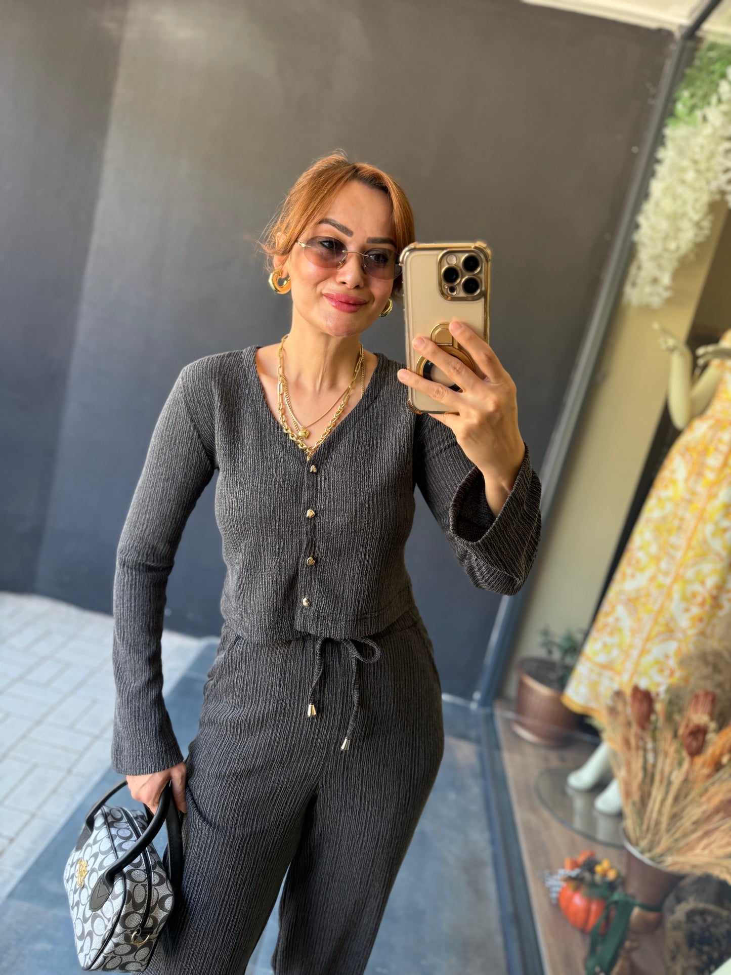 Gynamic Elit Örme Antrasit Takım