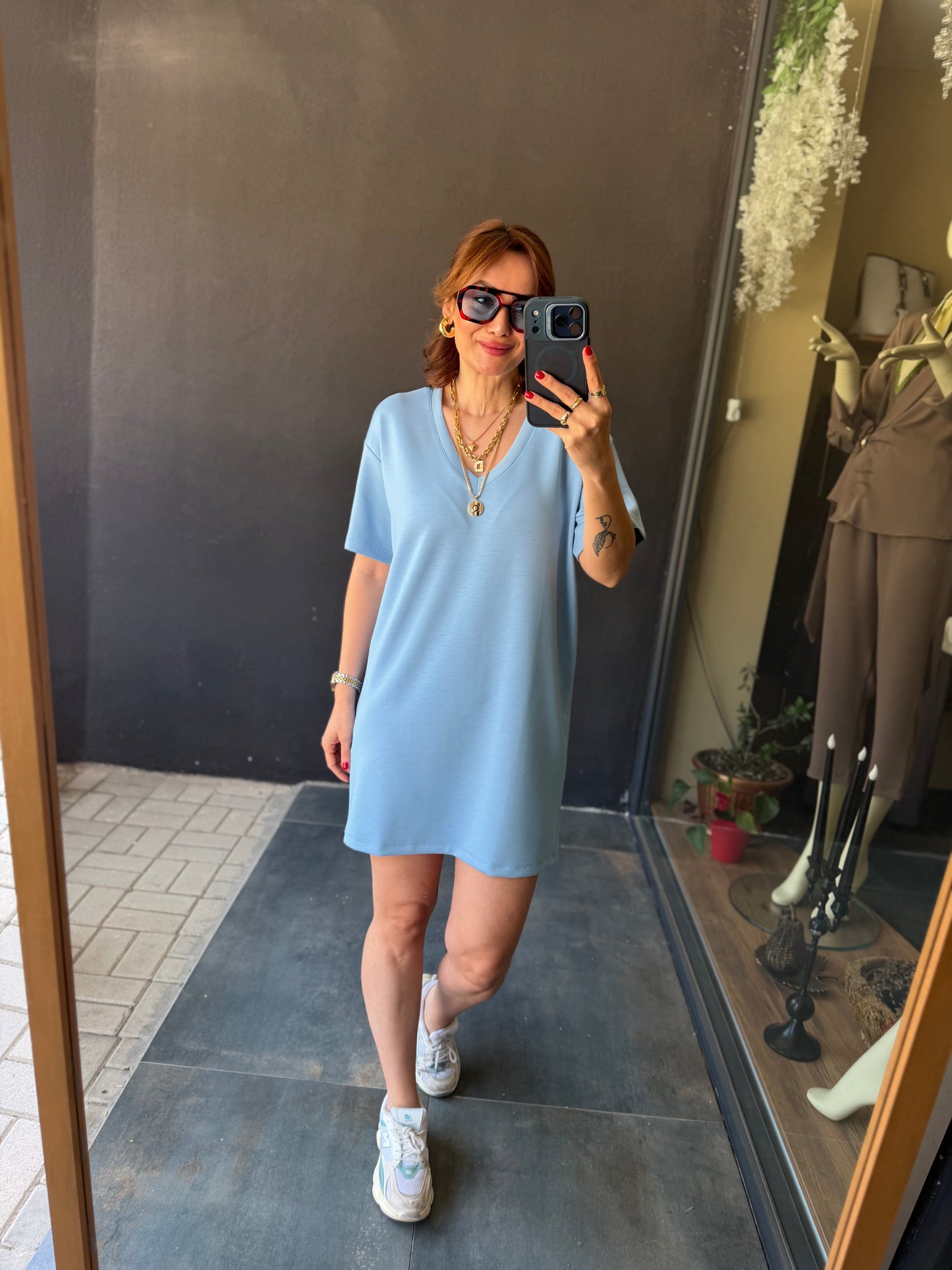 Wear Bebe Mavi Basic Elbise