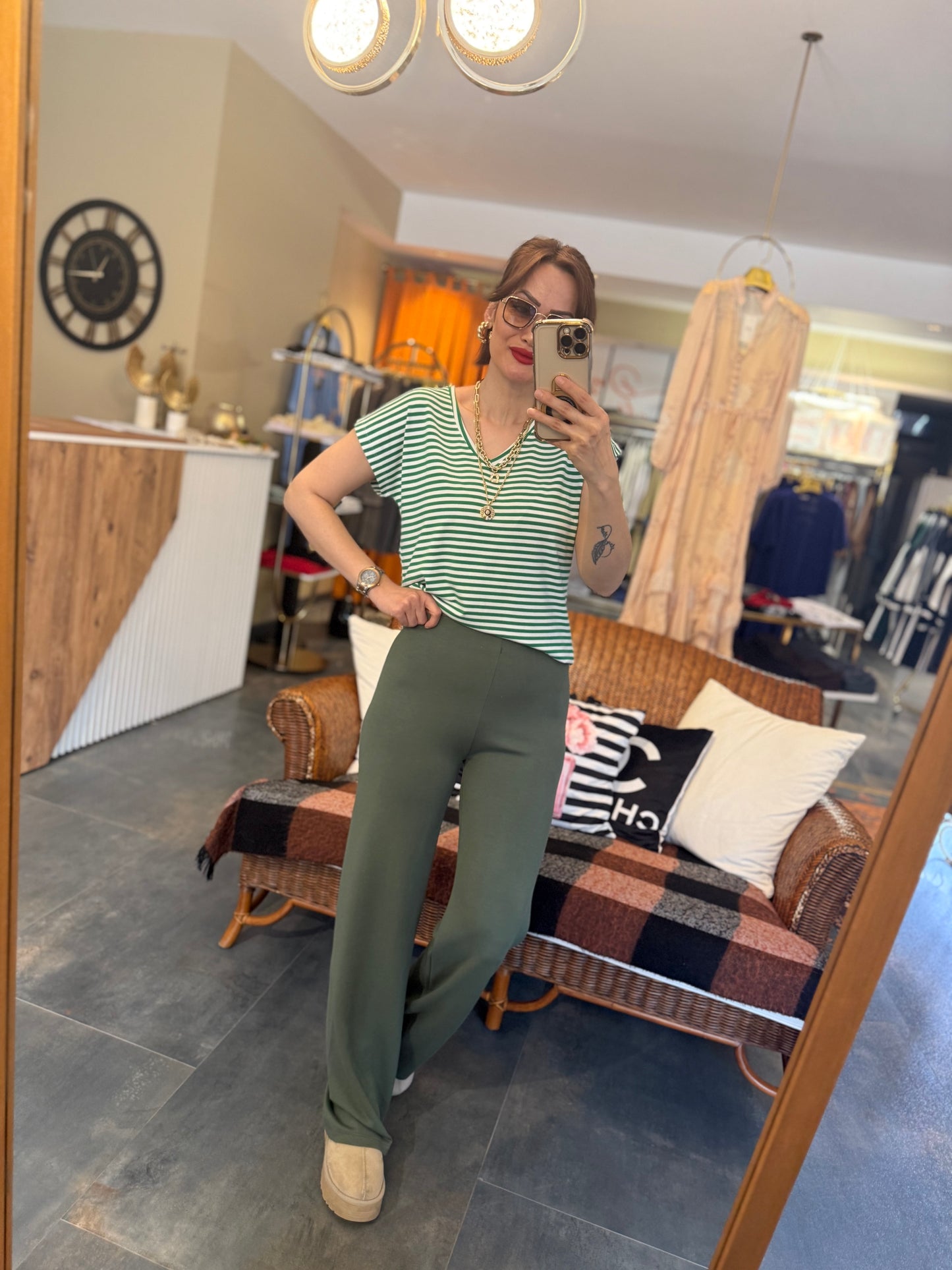 The Secret Yeşil Modal Pantolon