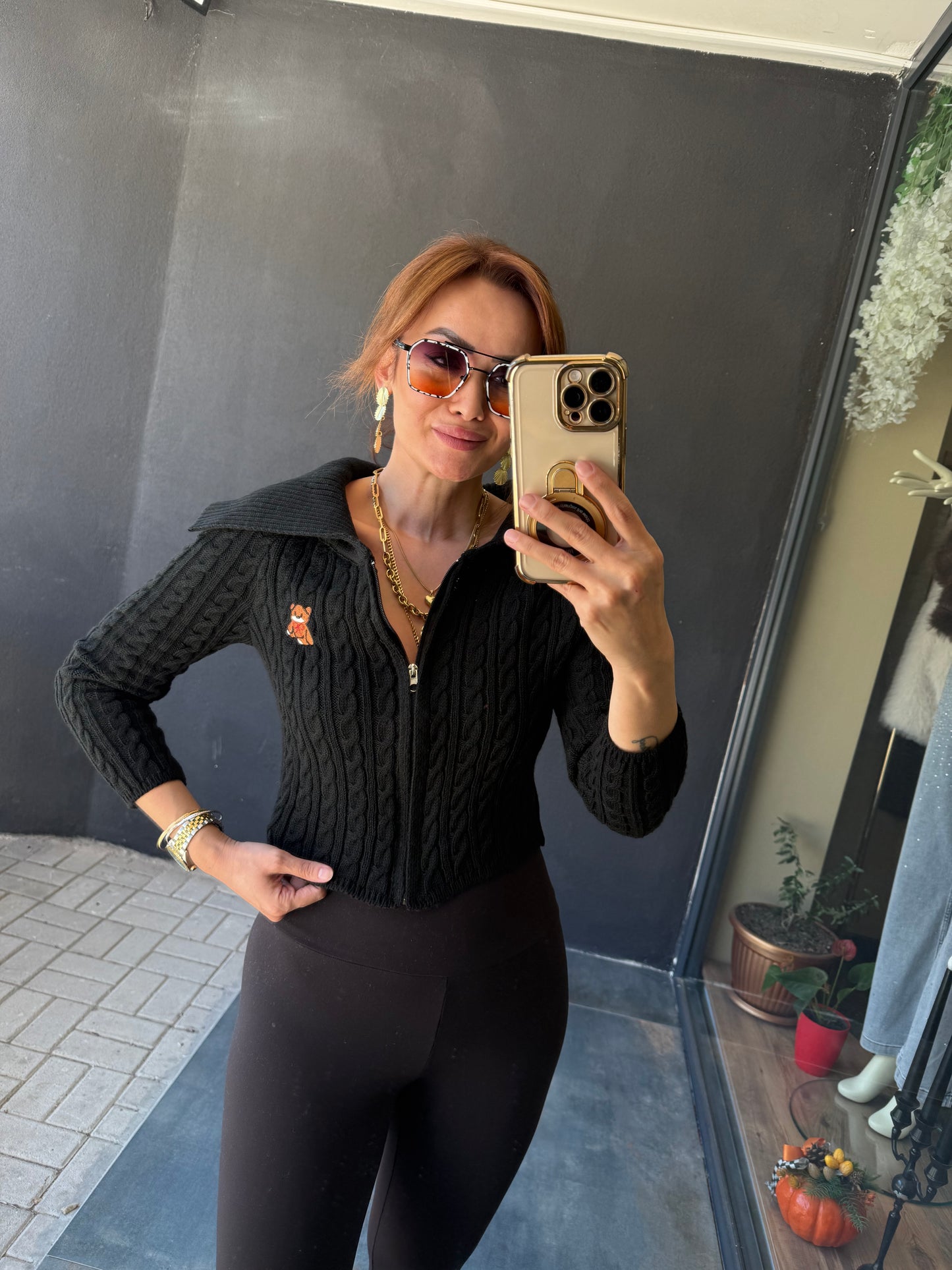 İkonic Siyah Teddy Hırka