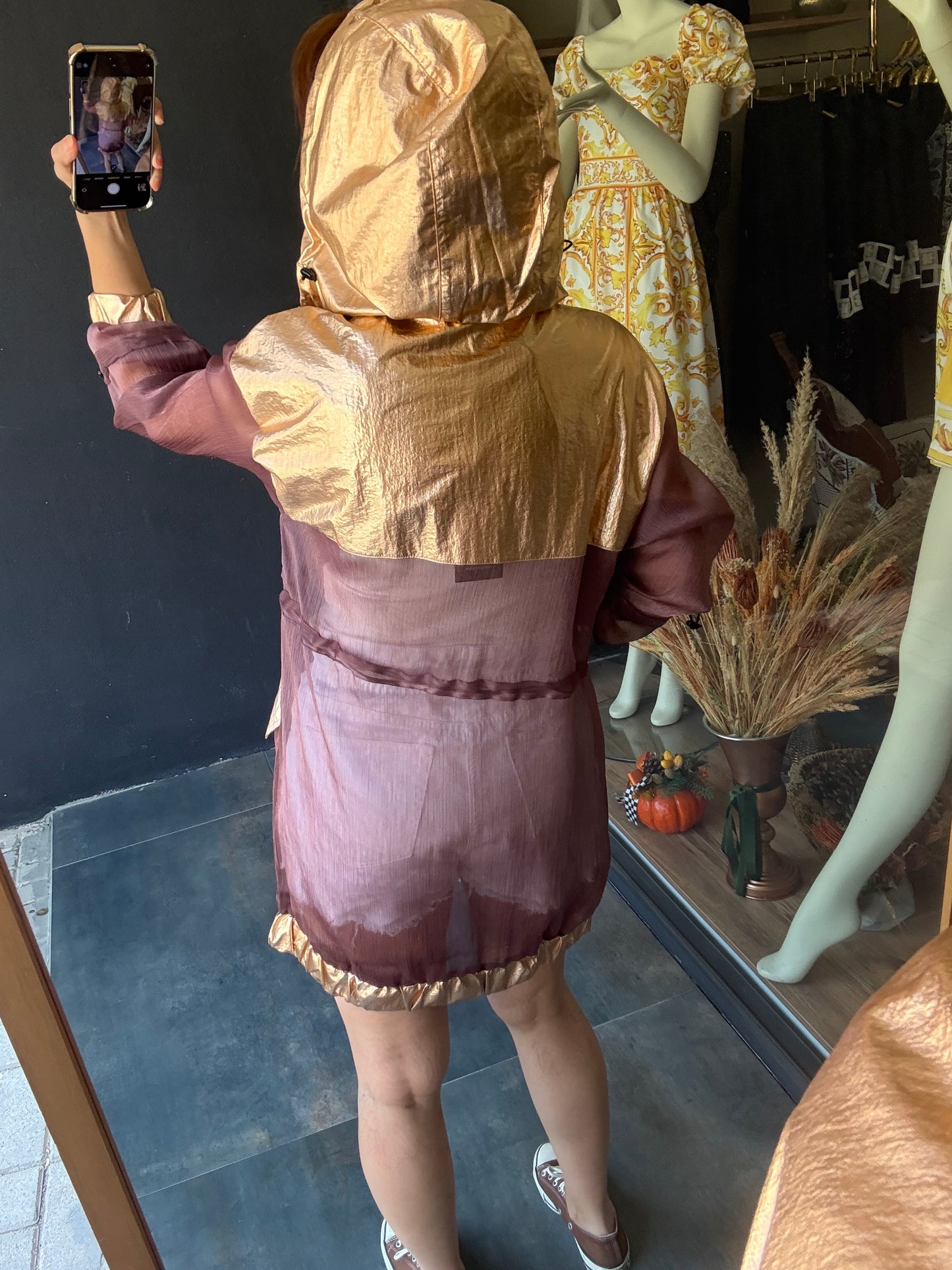 S.c.h Metalik Trenchcoat