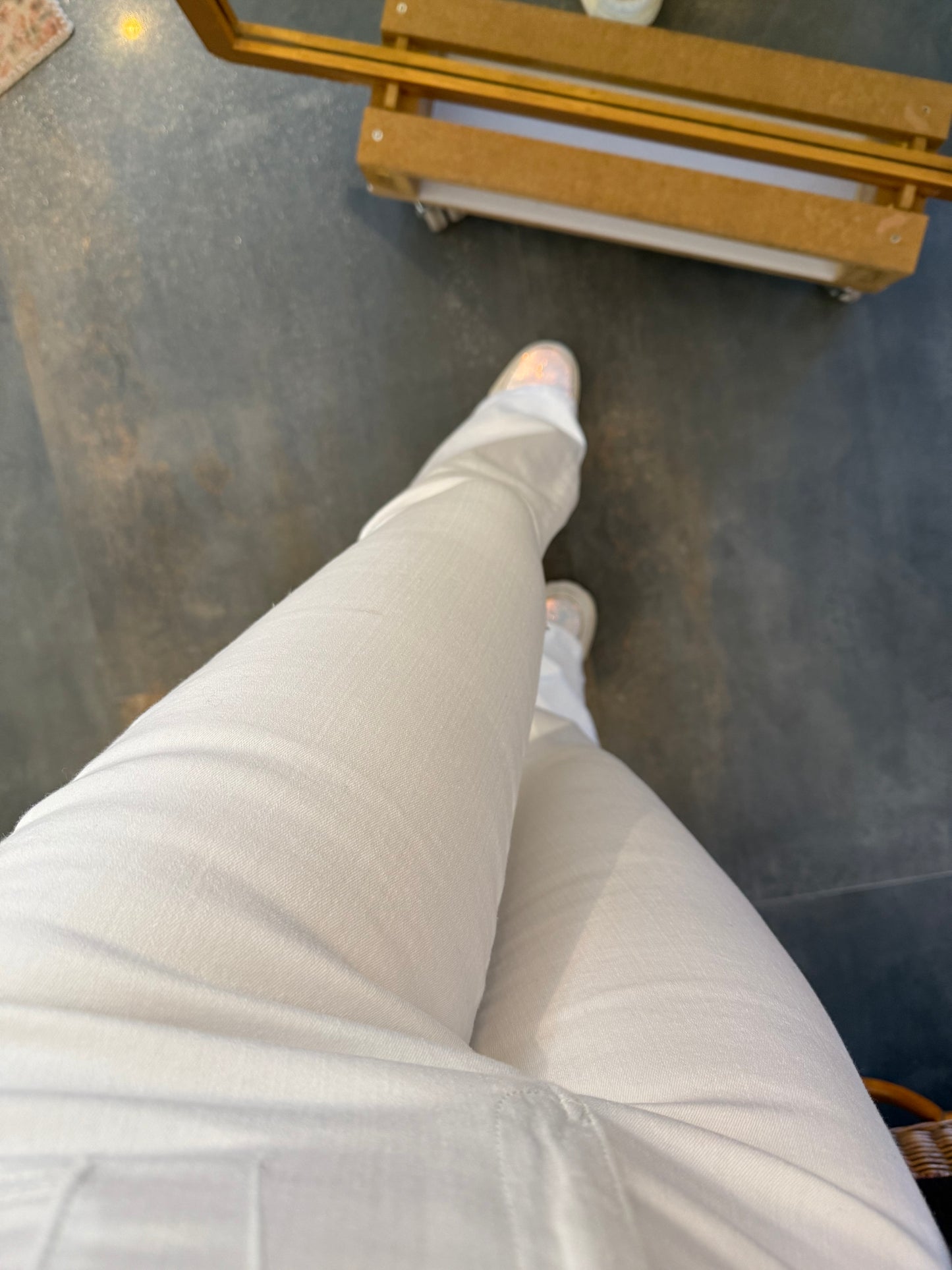 Xlove Beyaz İspanyol Jean