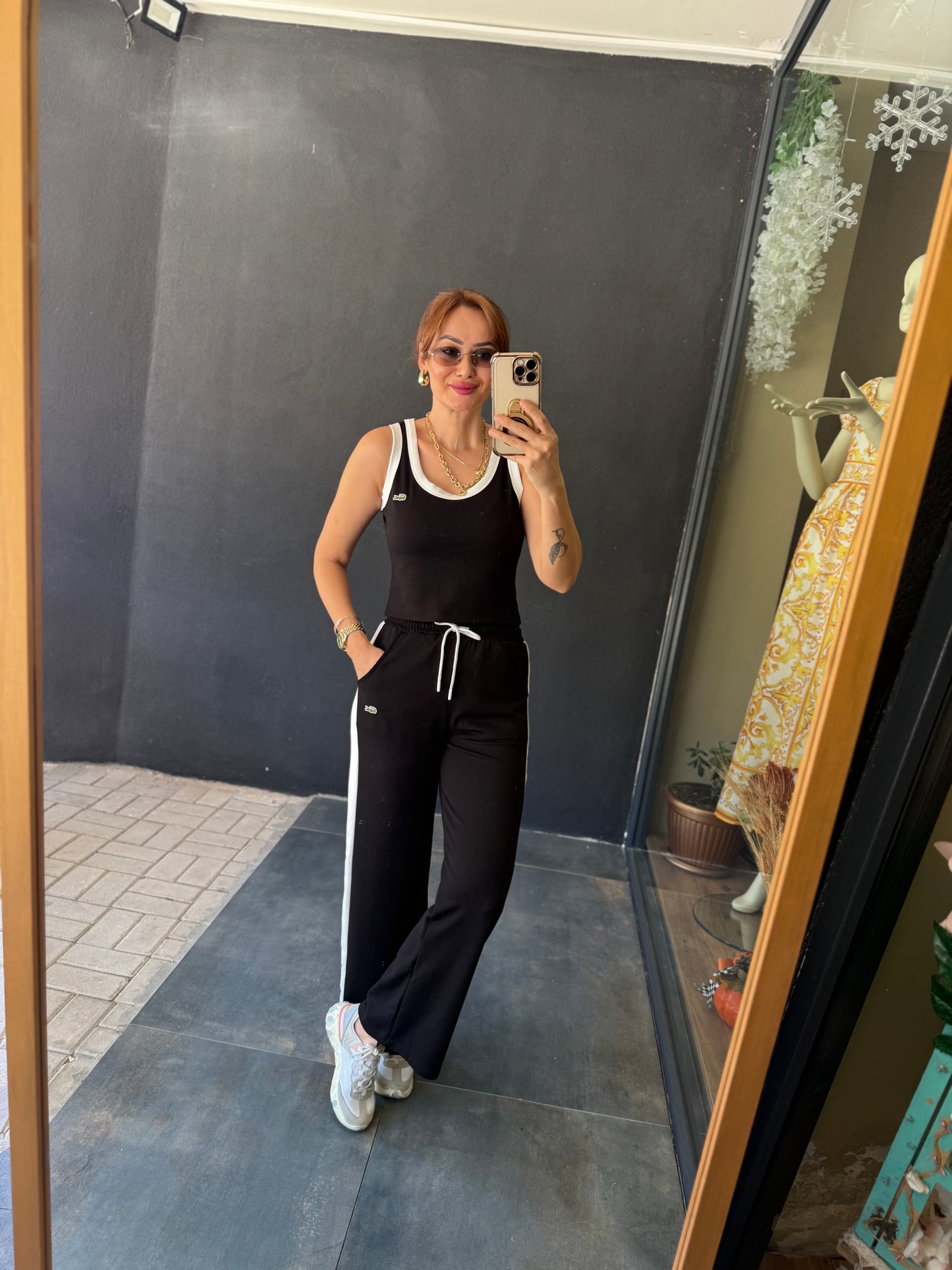 Laxet Siyah Modal Eşofman Takımı