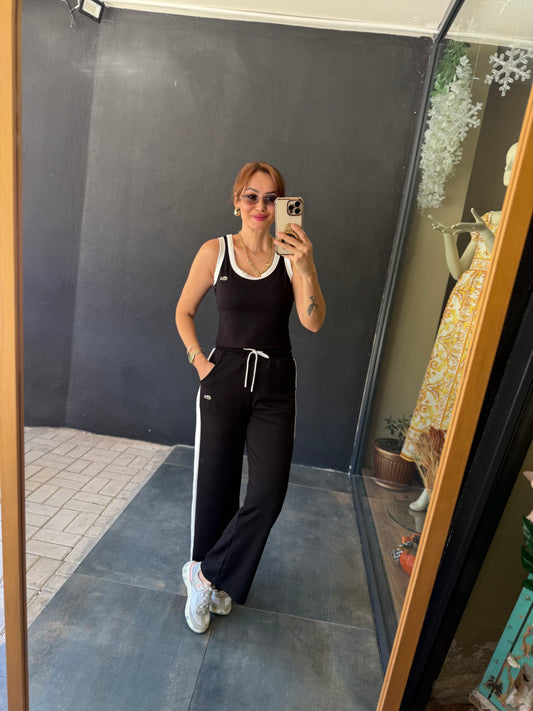 Laxet Siyah Modal Eşofman Takımı