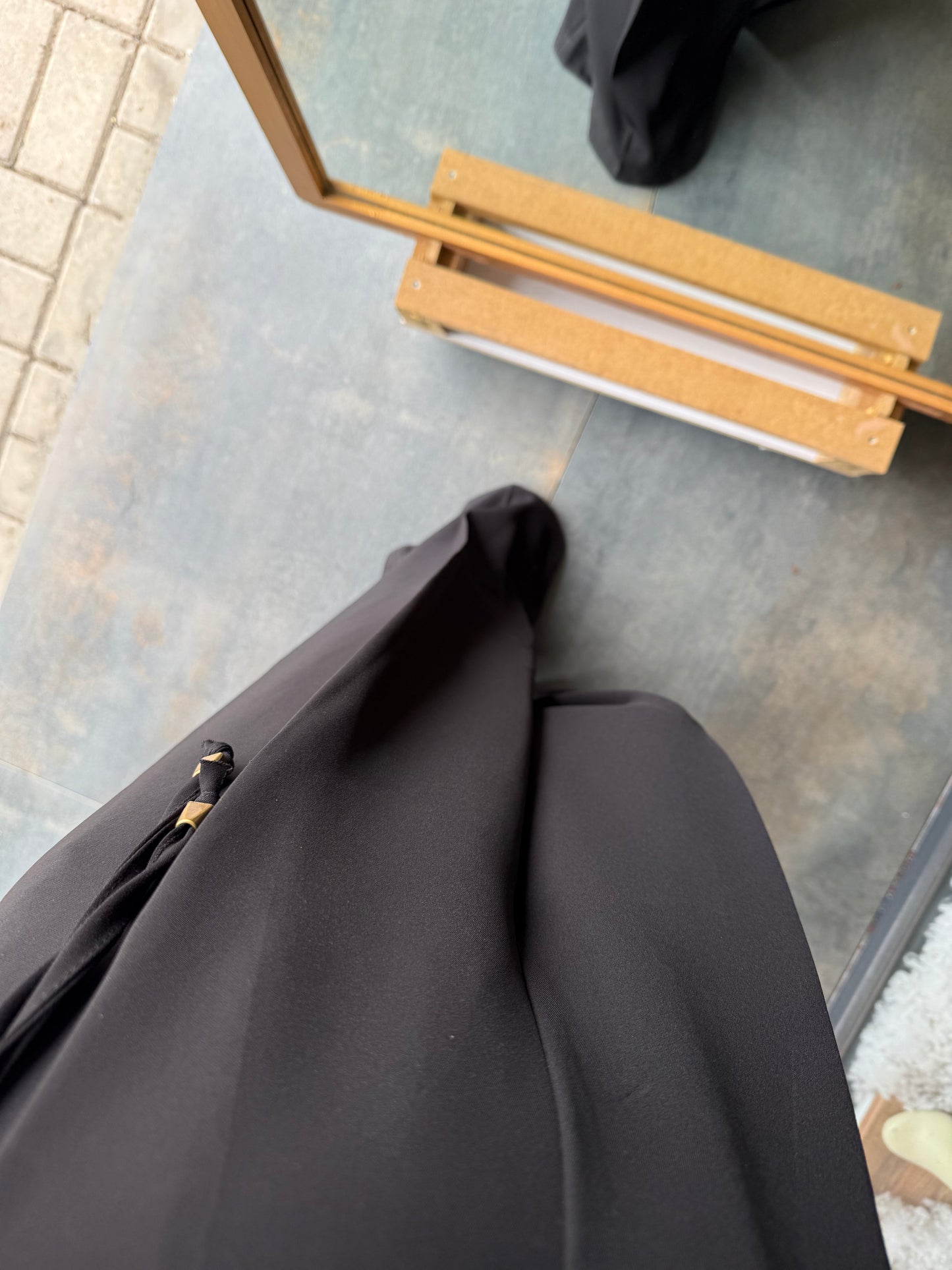 Rain Siyah Palazzo Pantolon