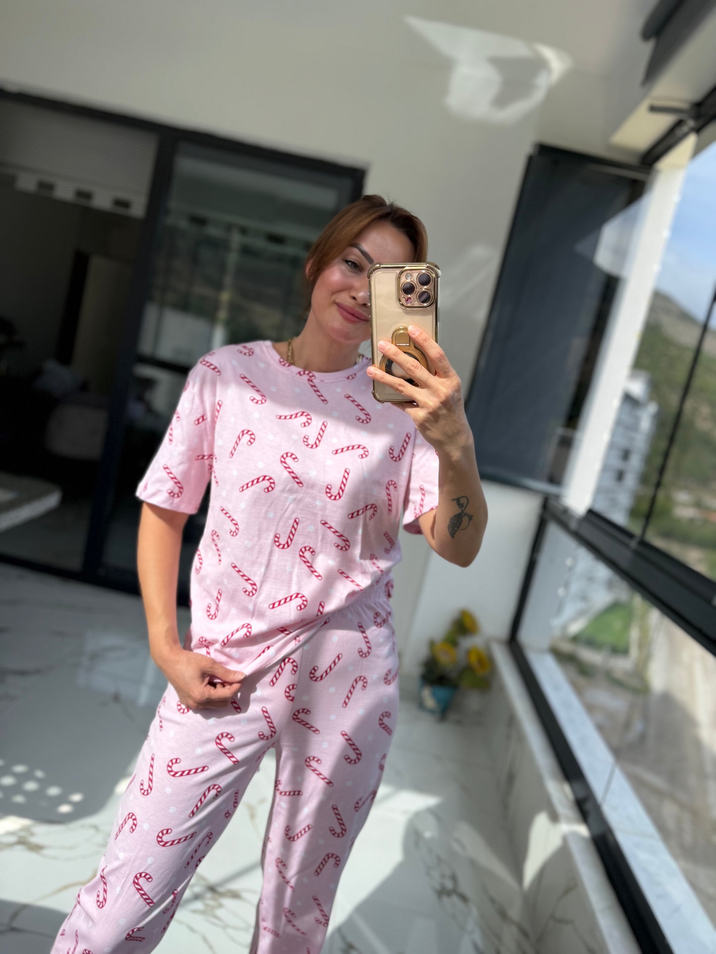 Hanteks Kısa Kol Pijama Takımı 8