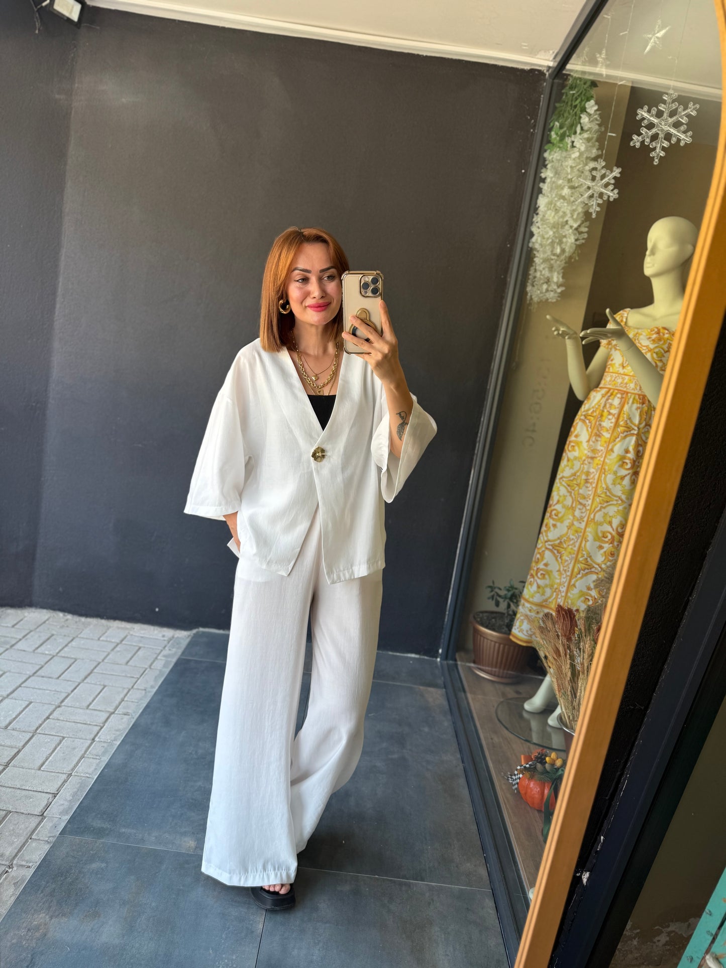 Ozyi Beyaz Tensel Takım