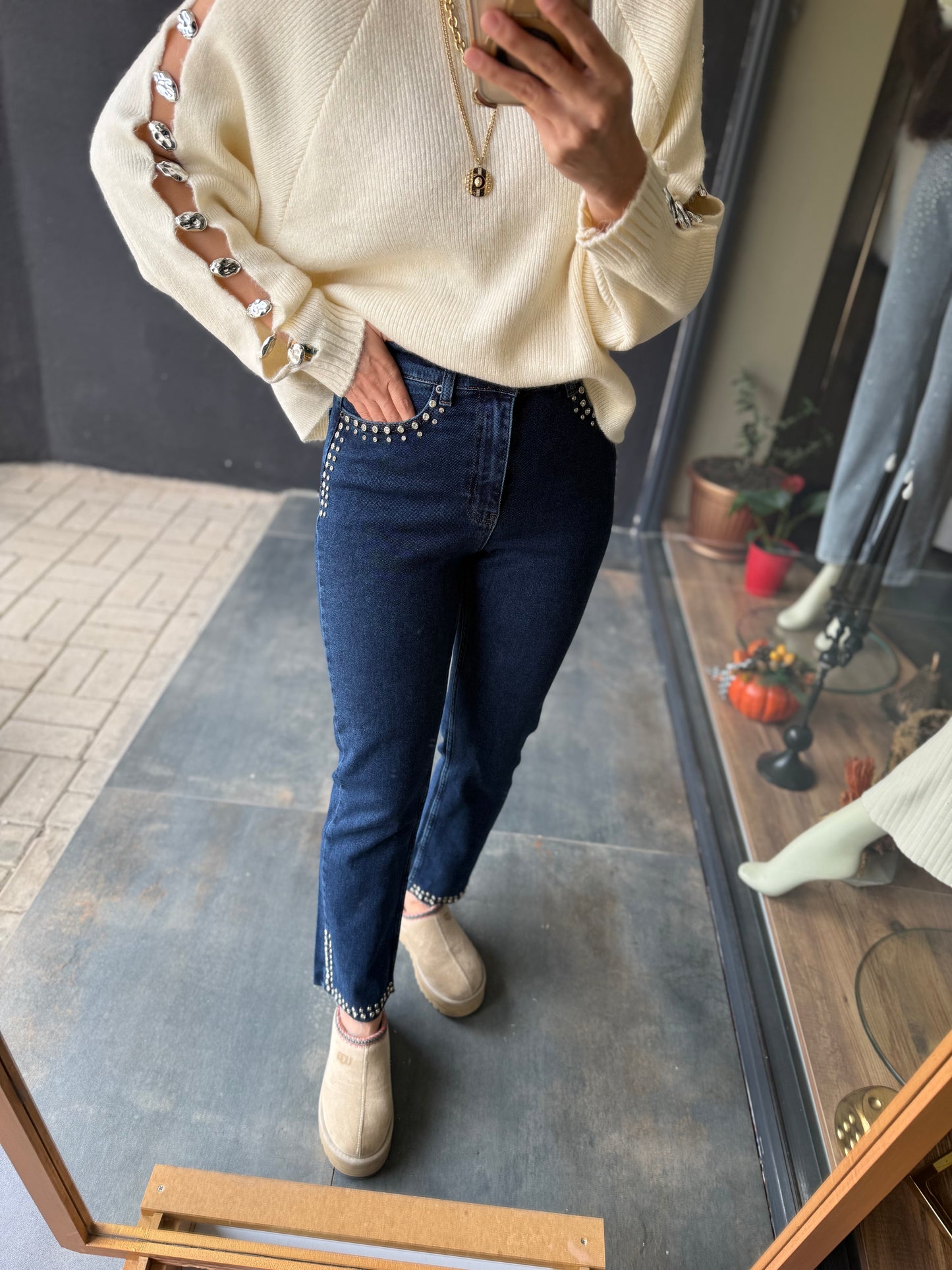 Xlove Çift Drop İşleme Jean