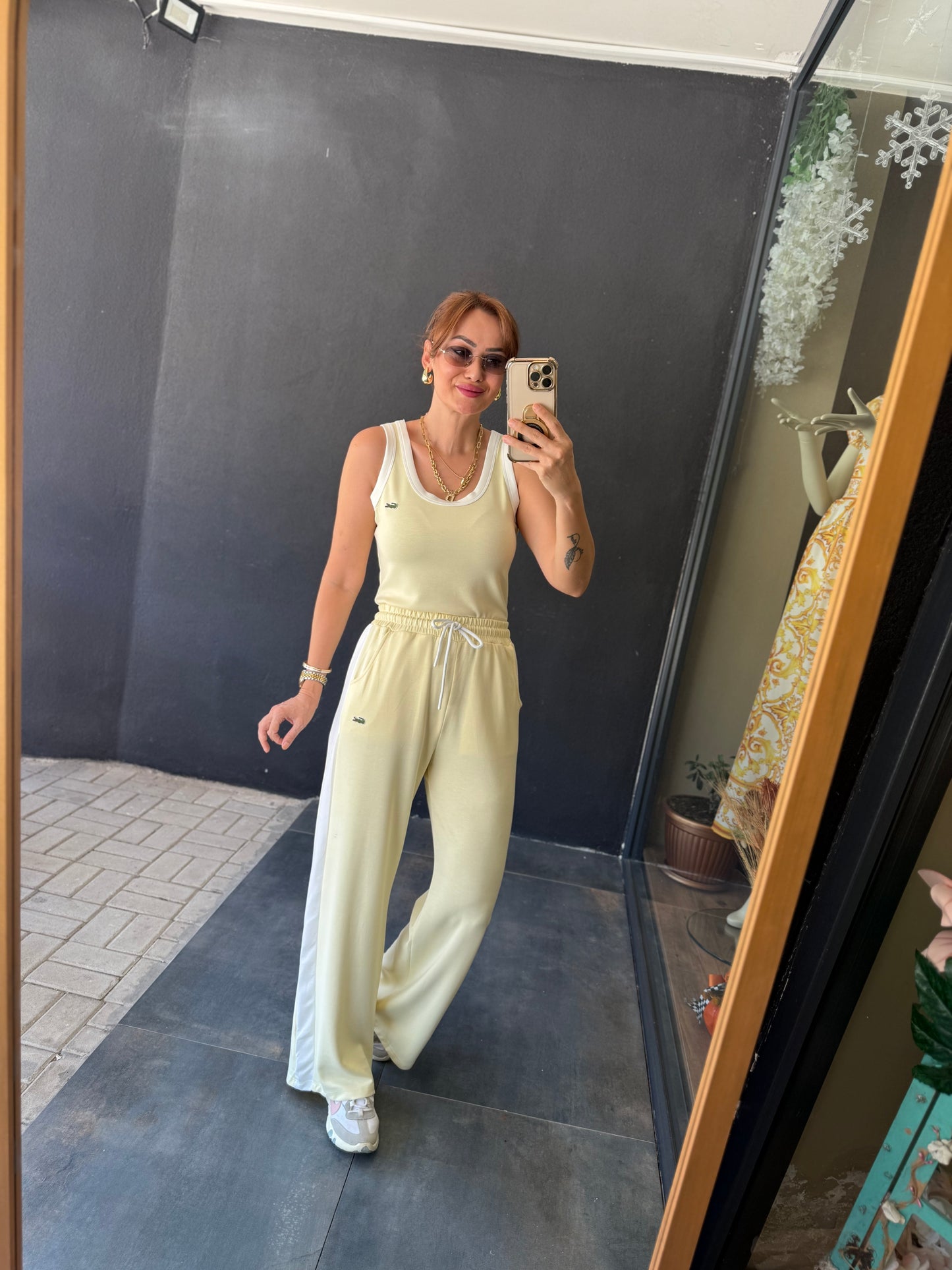 Laxet Sarı Modal Eşofman Takımı