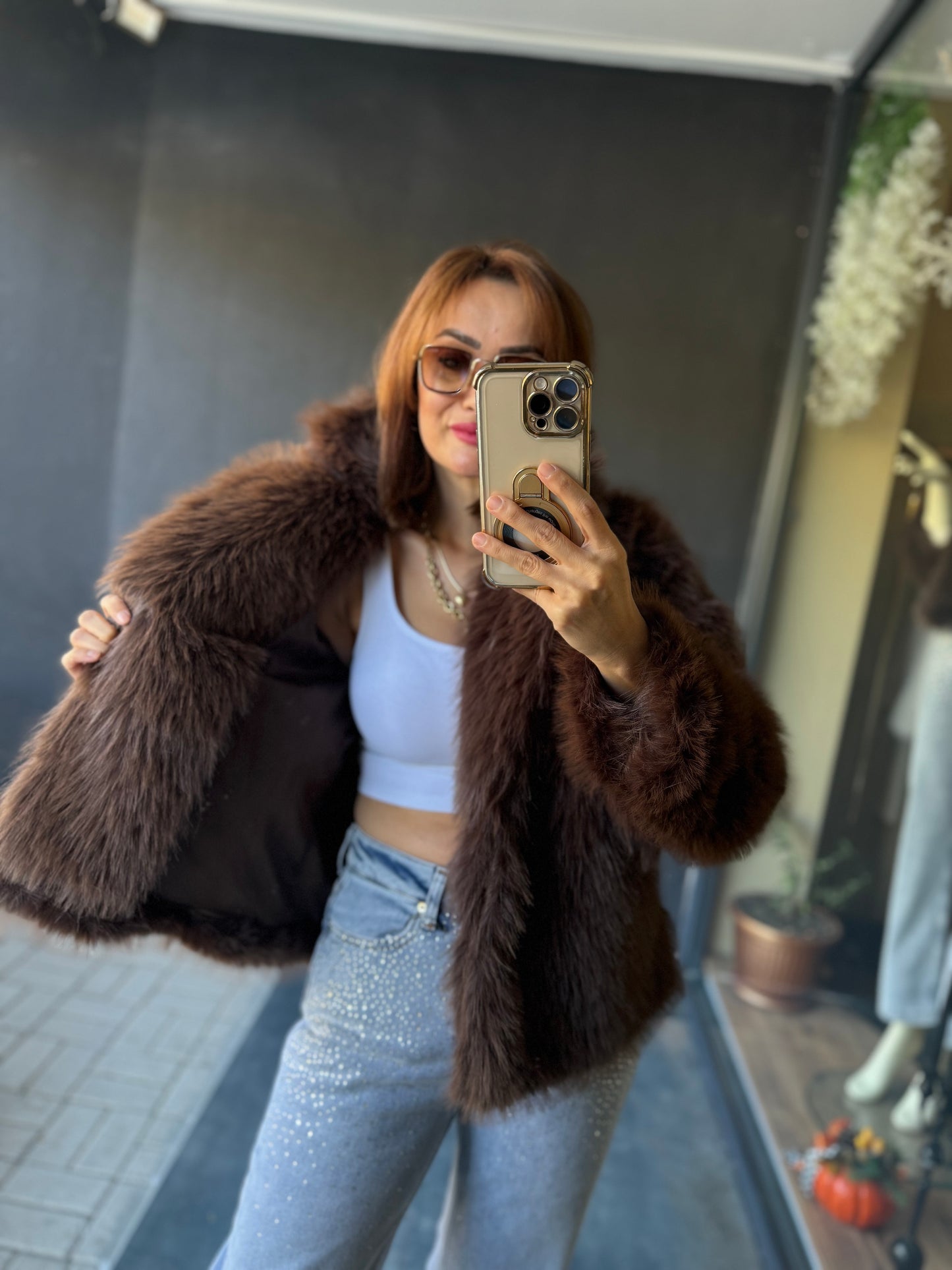 Tablo Kahve Luxury Kürk