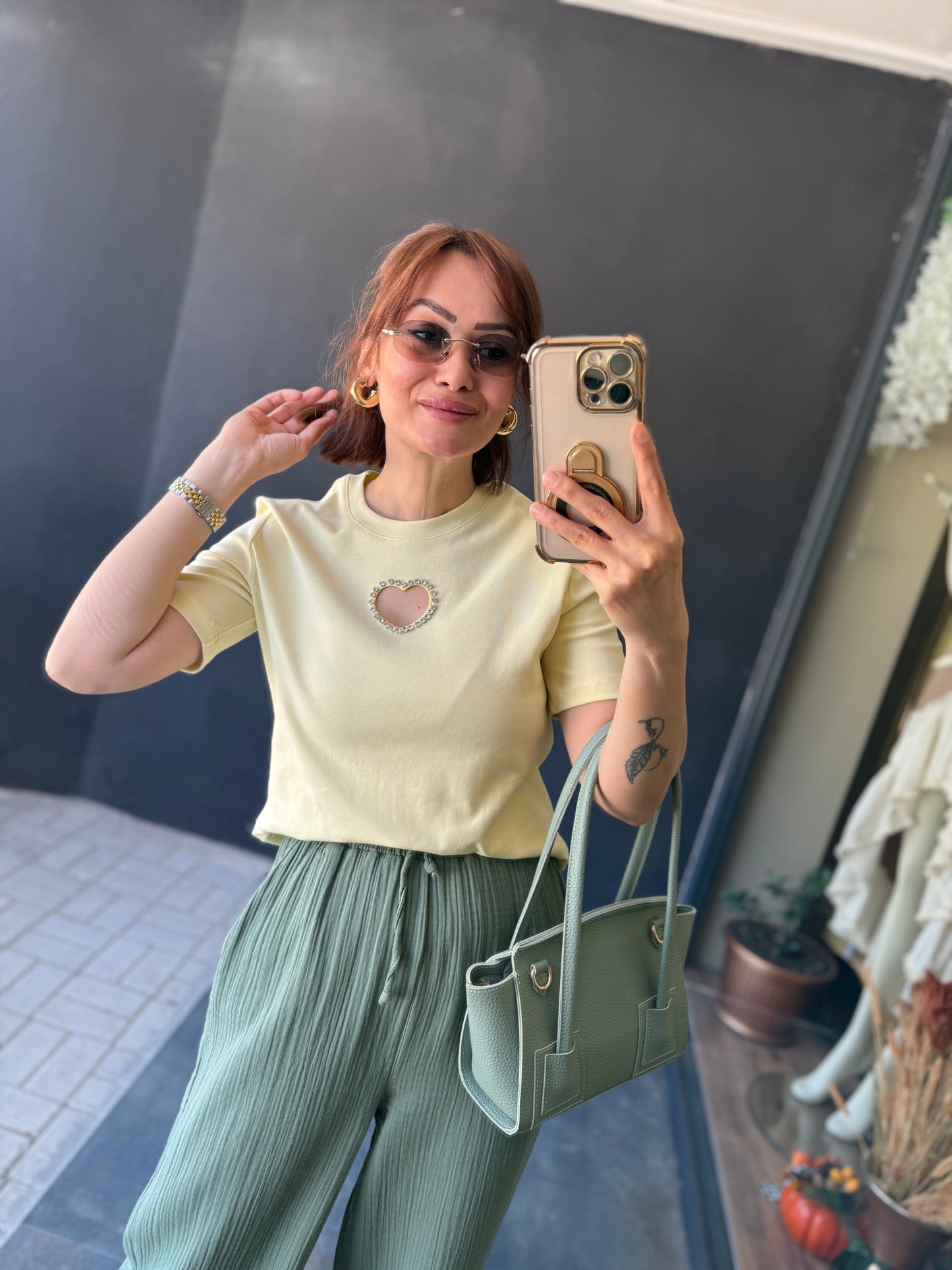 Bısou Yellow T-Shirt