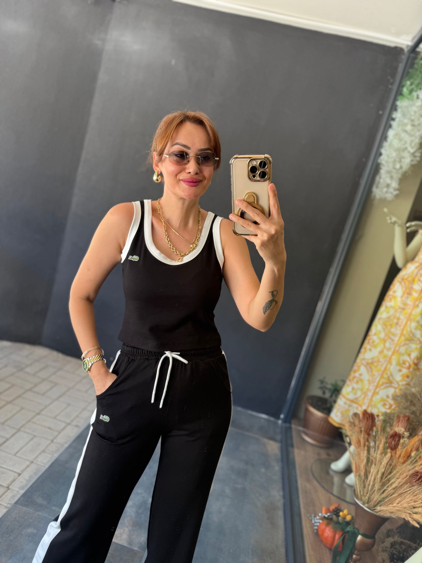 Laxet Siyah Modal Eşofman Takımı