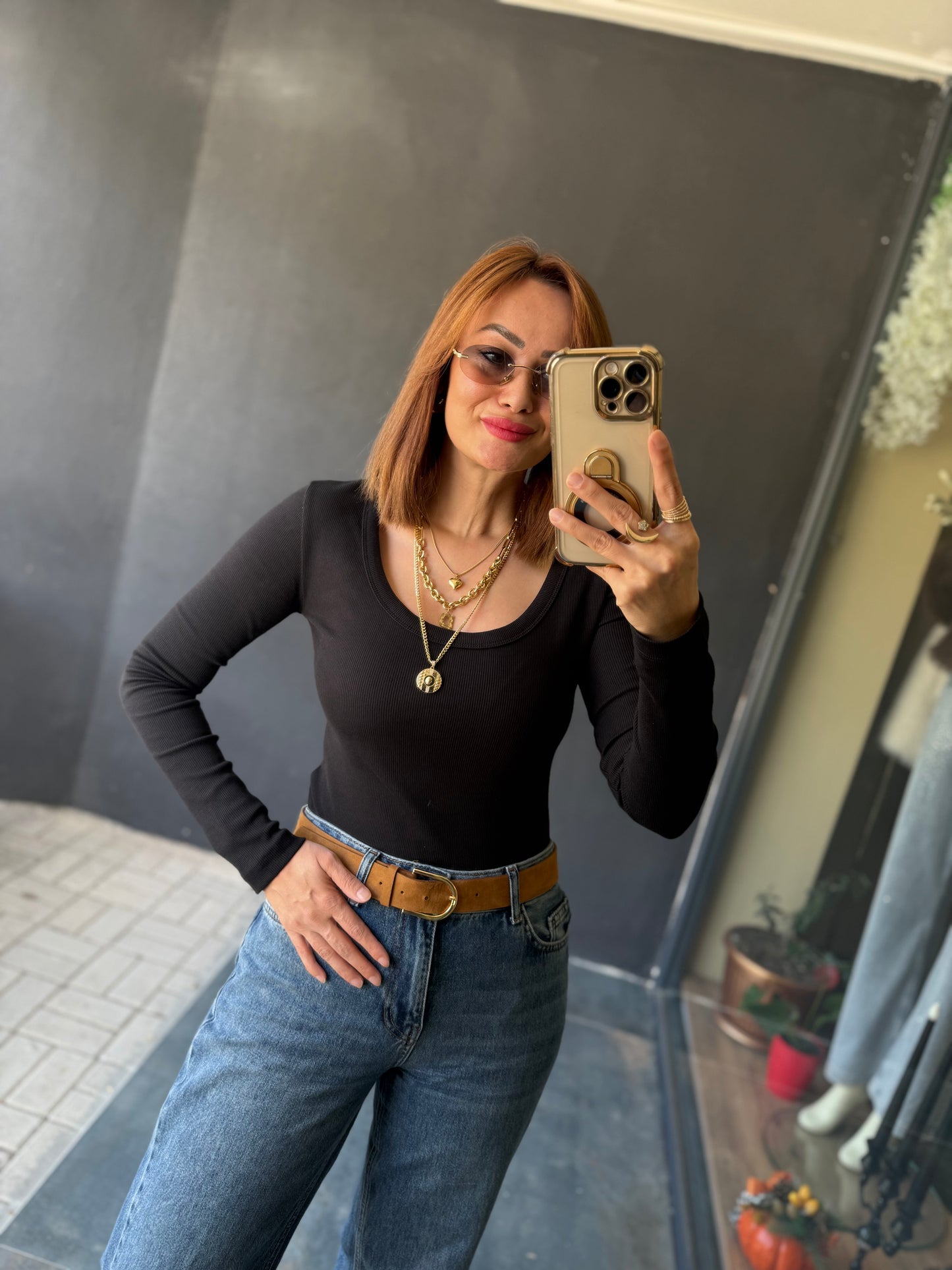 Hayko Siyah Basic Bluz