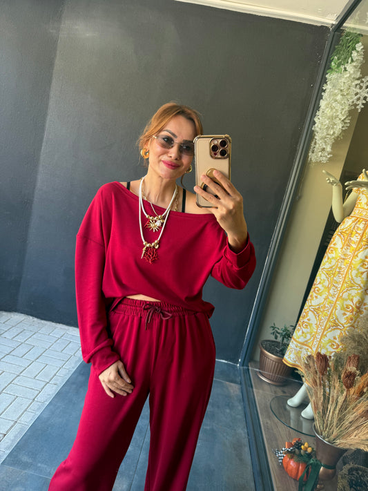 Latest Bordo Modal Takım