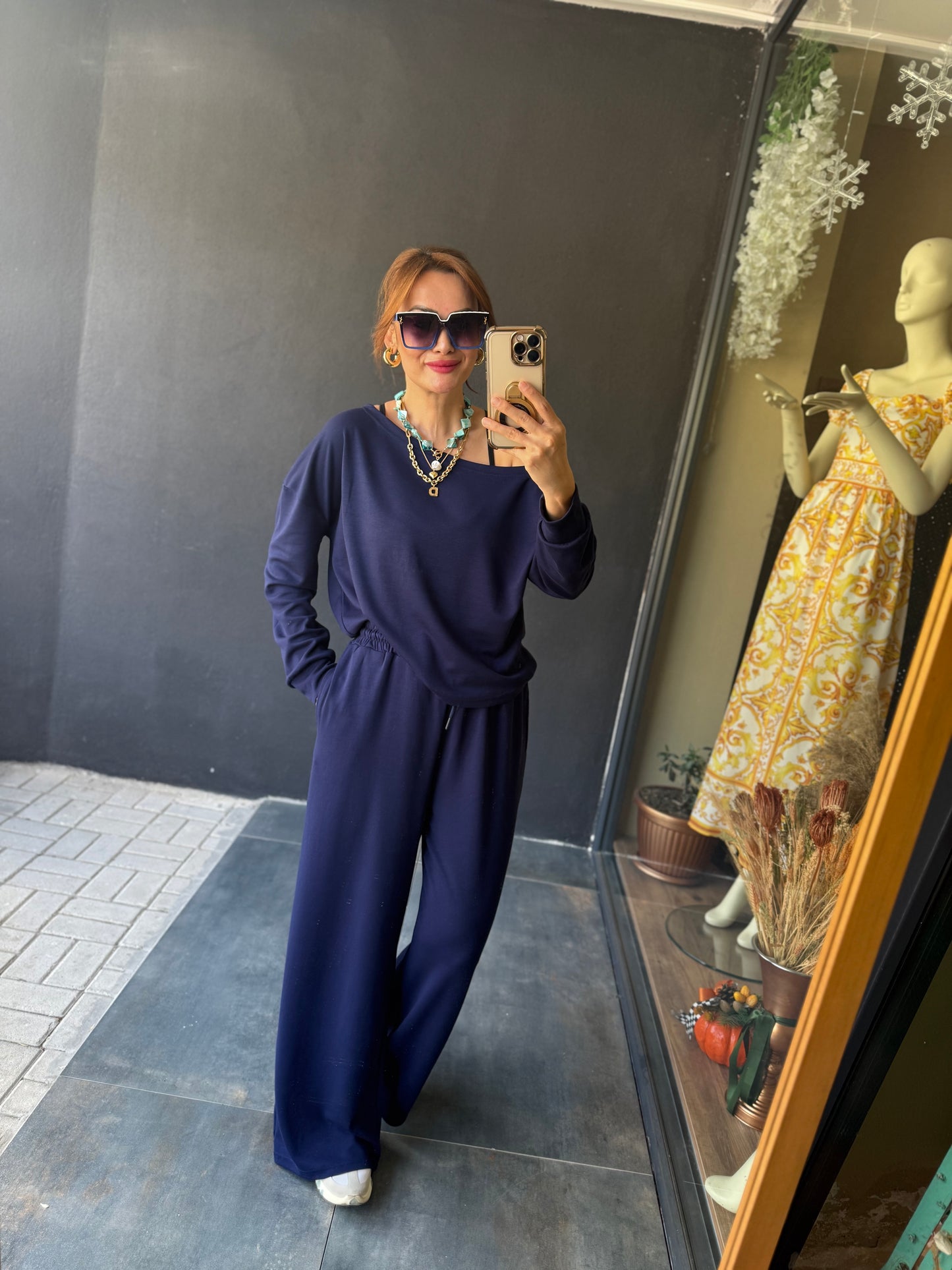 Latest Lacivert Modal Takım