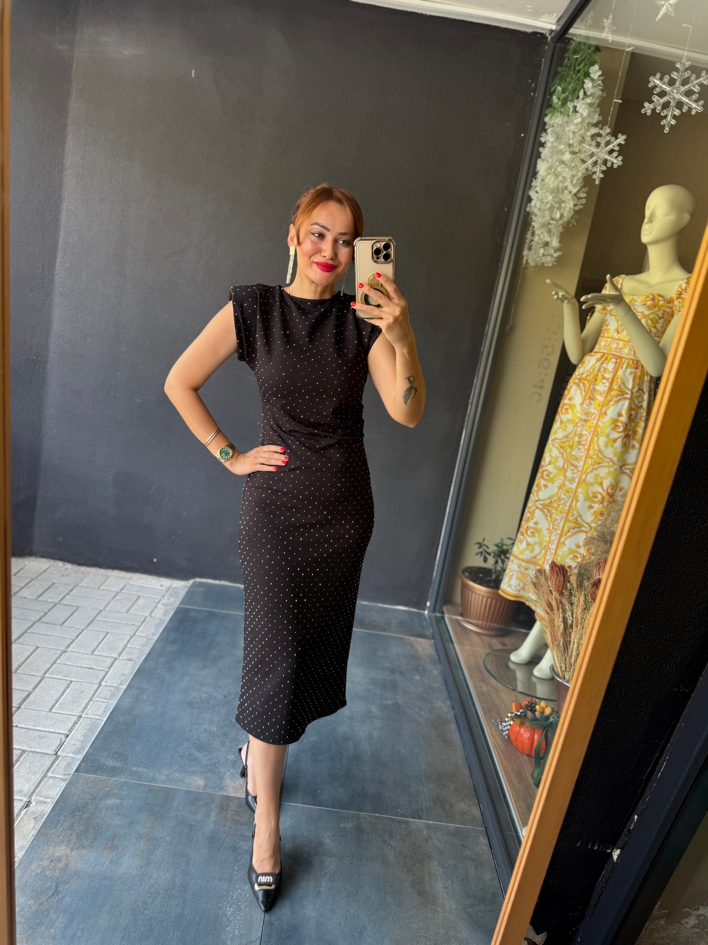 Shine Buzy Kalem Elbise