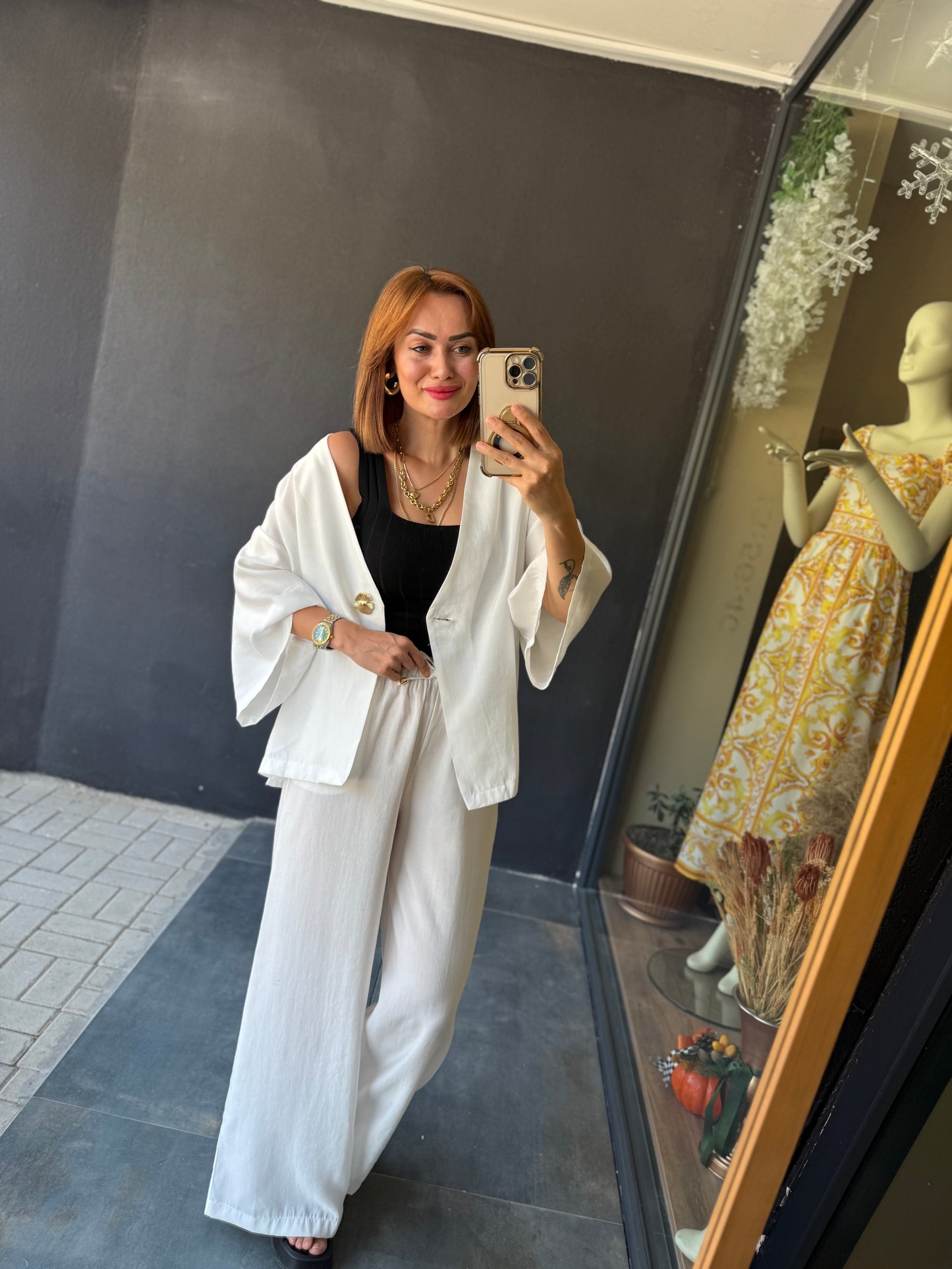 Ozyi Beyaz Tensel Takım