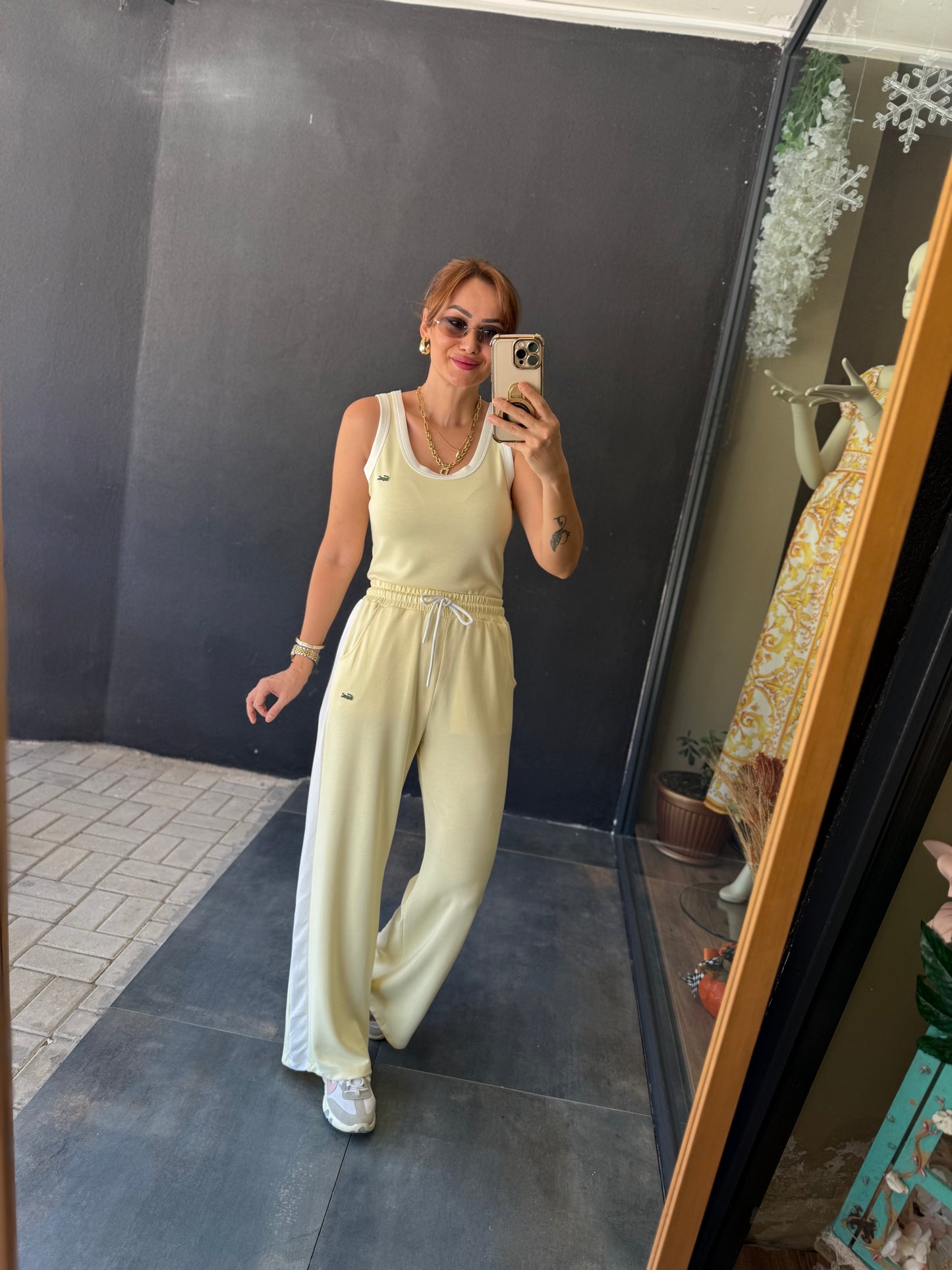 Laxet Sarı Modal Eşofman Takımı