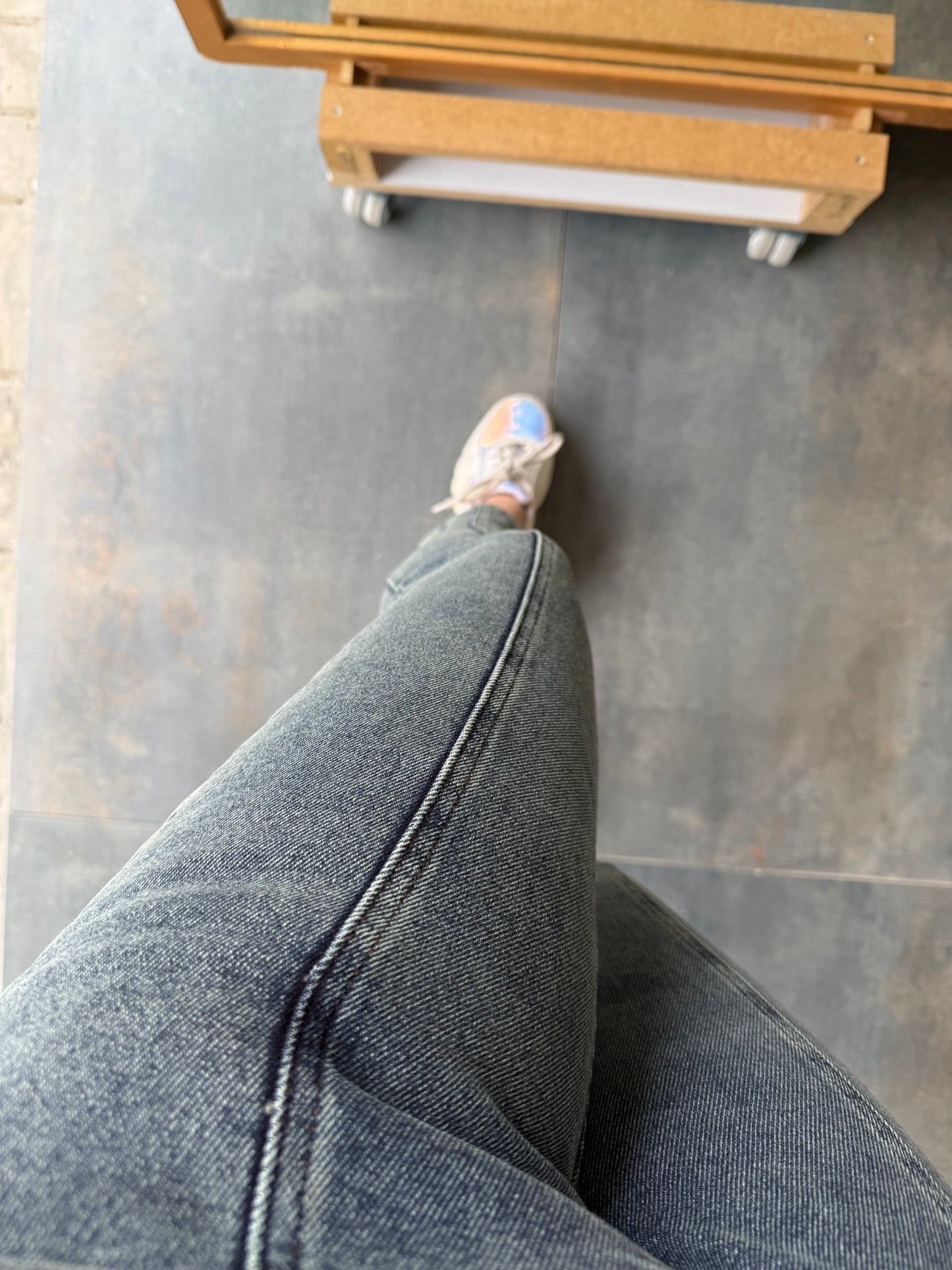 Xlove Oksitli Önden Şeritli Jean