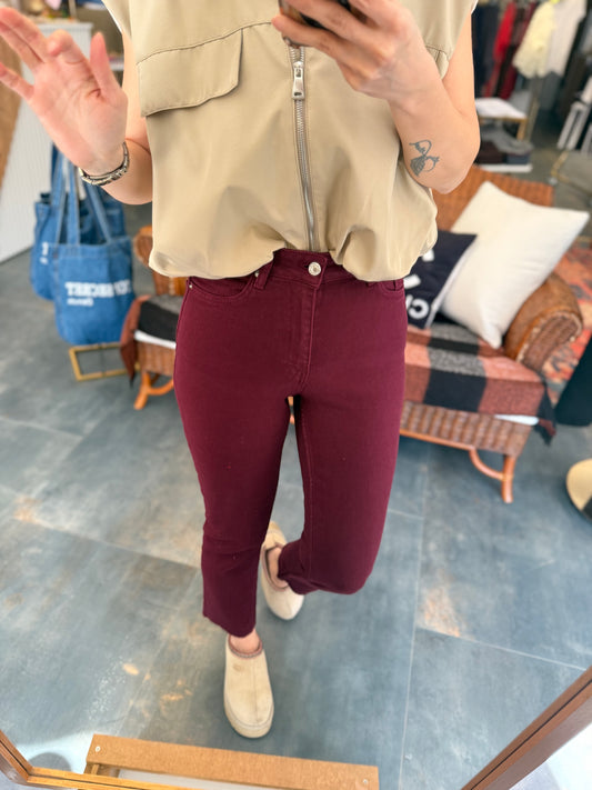 Xlove Bordo Jean Pantolon