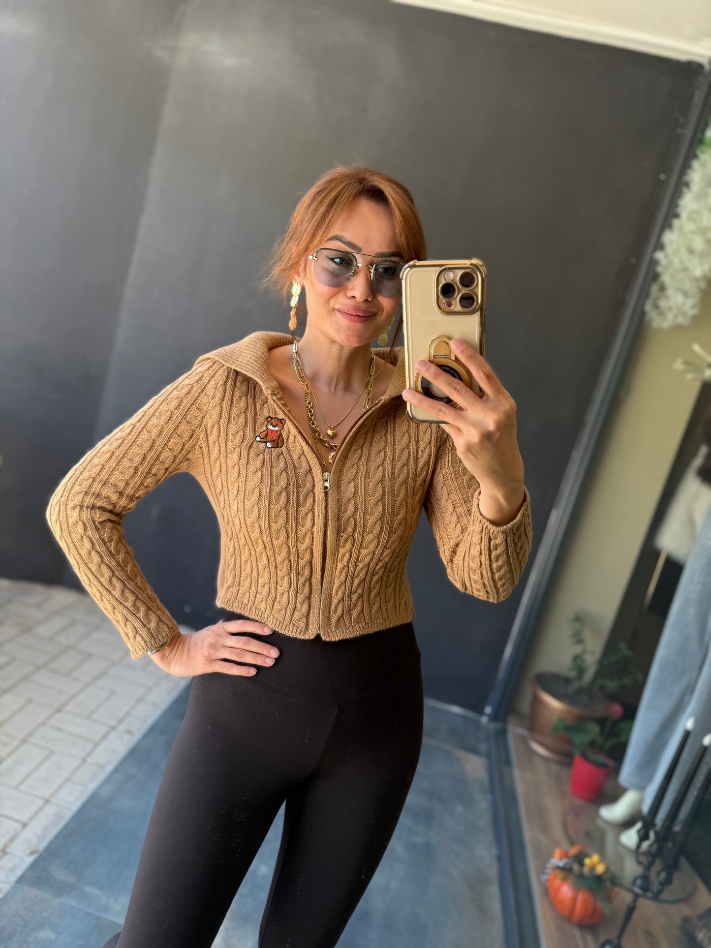 İkonic Camel Teddy Hırka