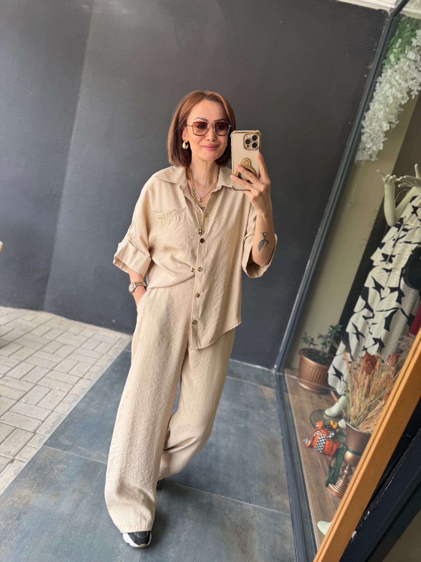 Kate Tensel Krem Takım