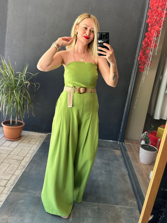 Arjantin Fıstık Keten Tulum