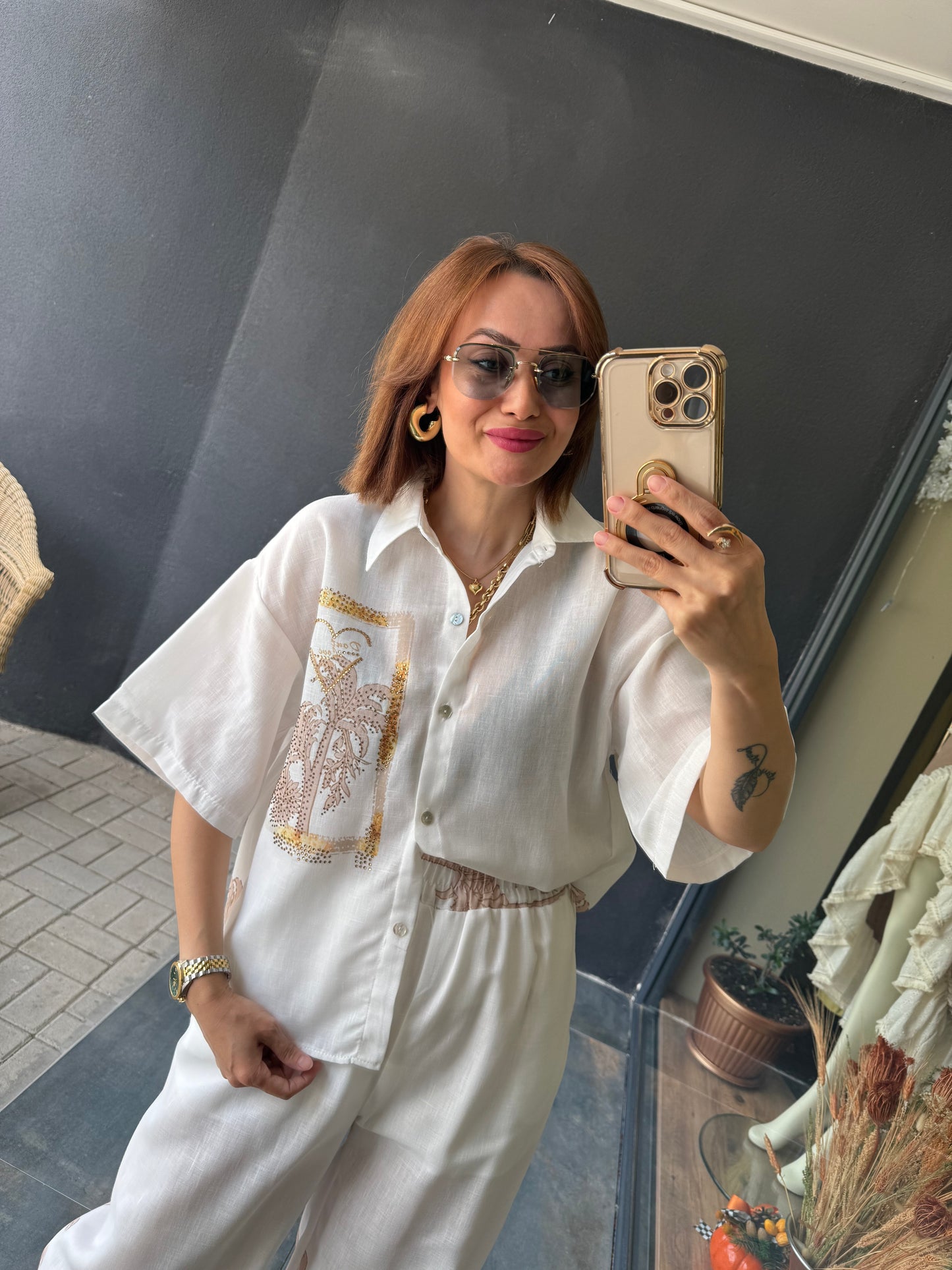 Fredo Bej Palmiye Keten Takım