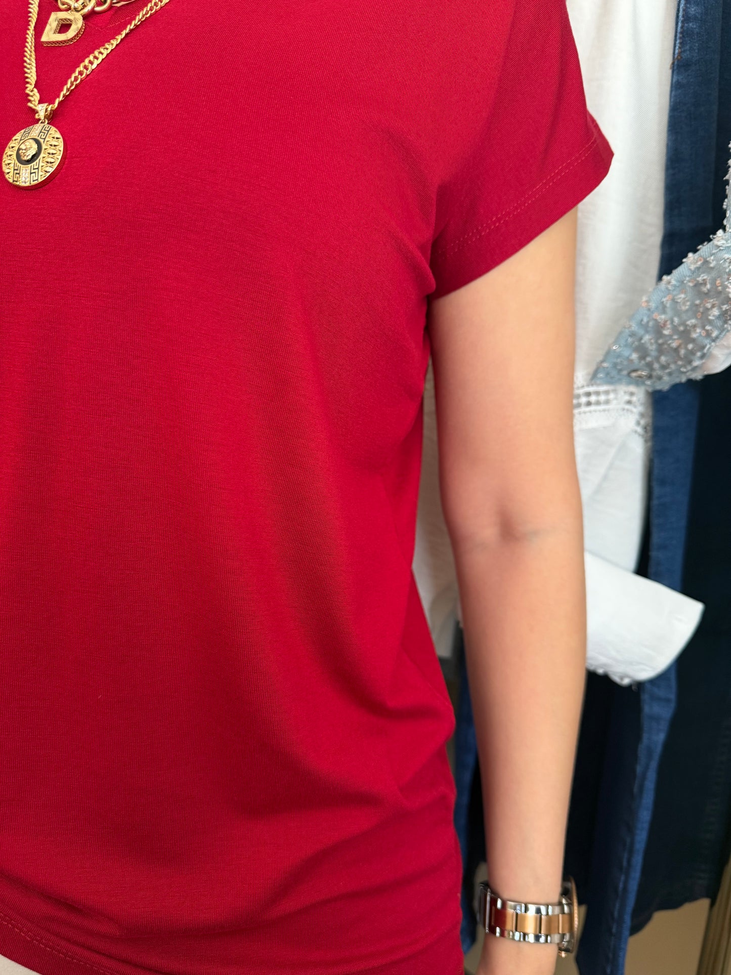 The Secret Kırmızı Basic T-Shirt