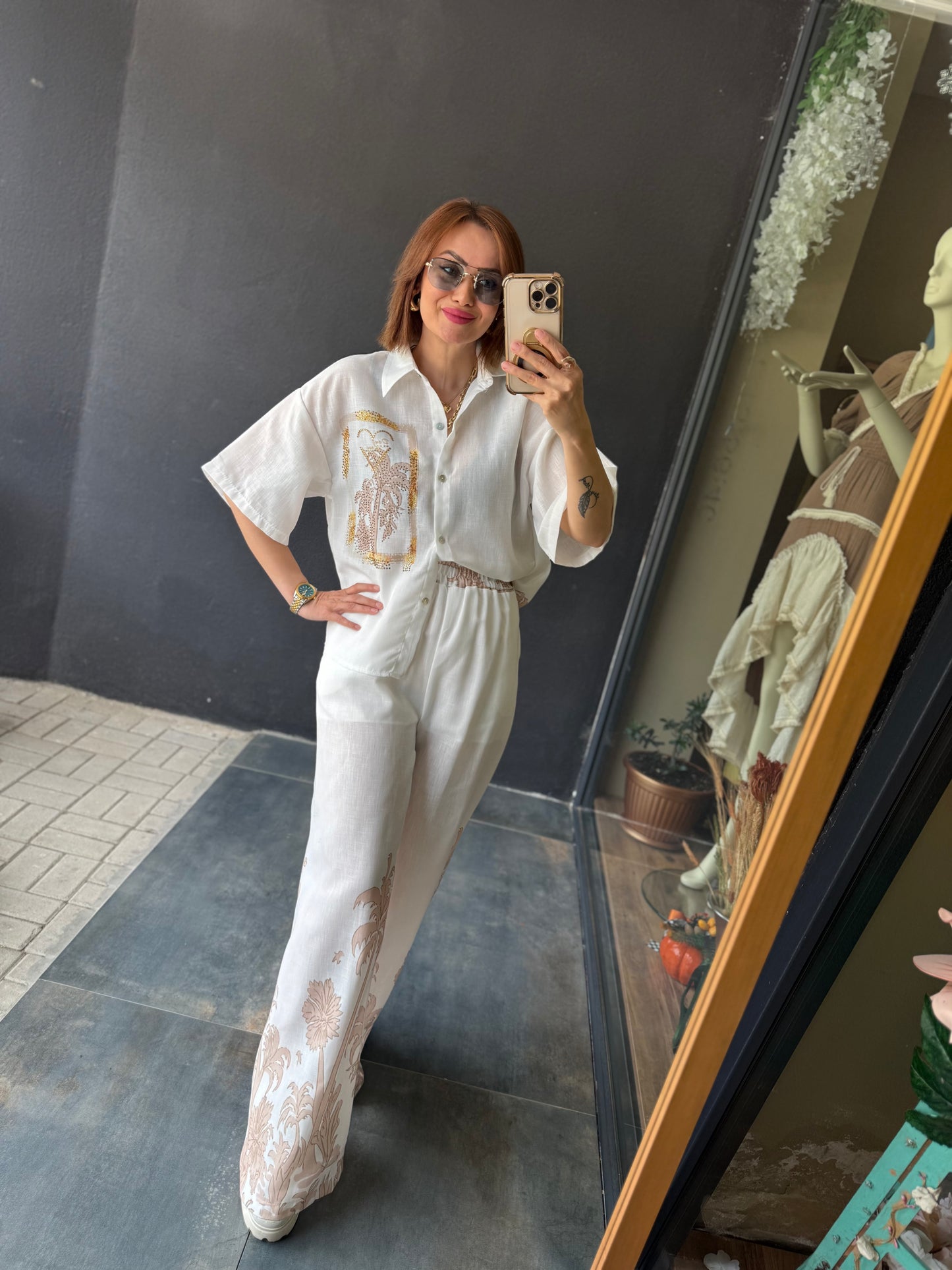 Fredo Bej Palmiye Keten Takım