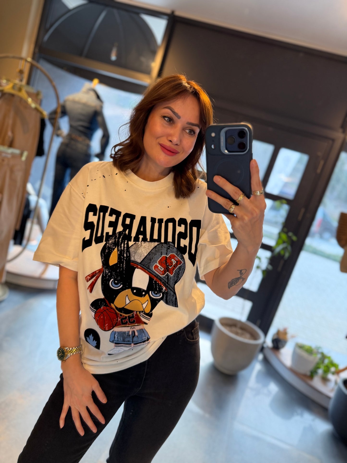 Ayhans Beyaz Unisex Pamuk T-Shirt