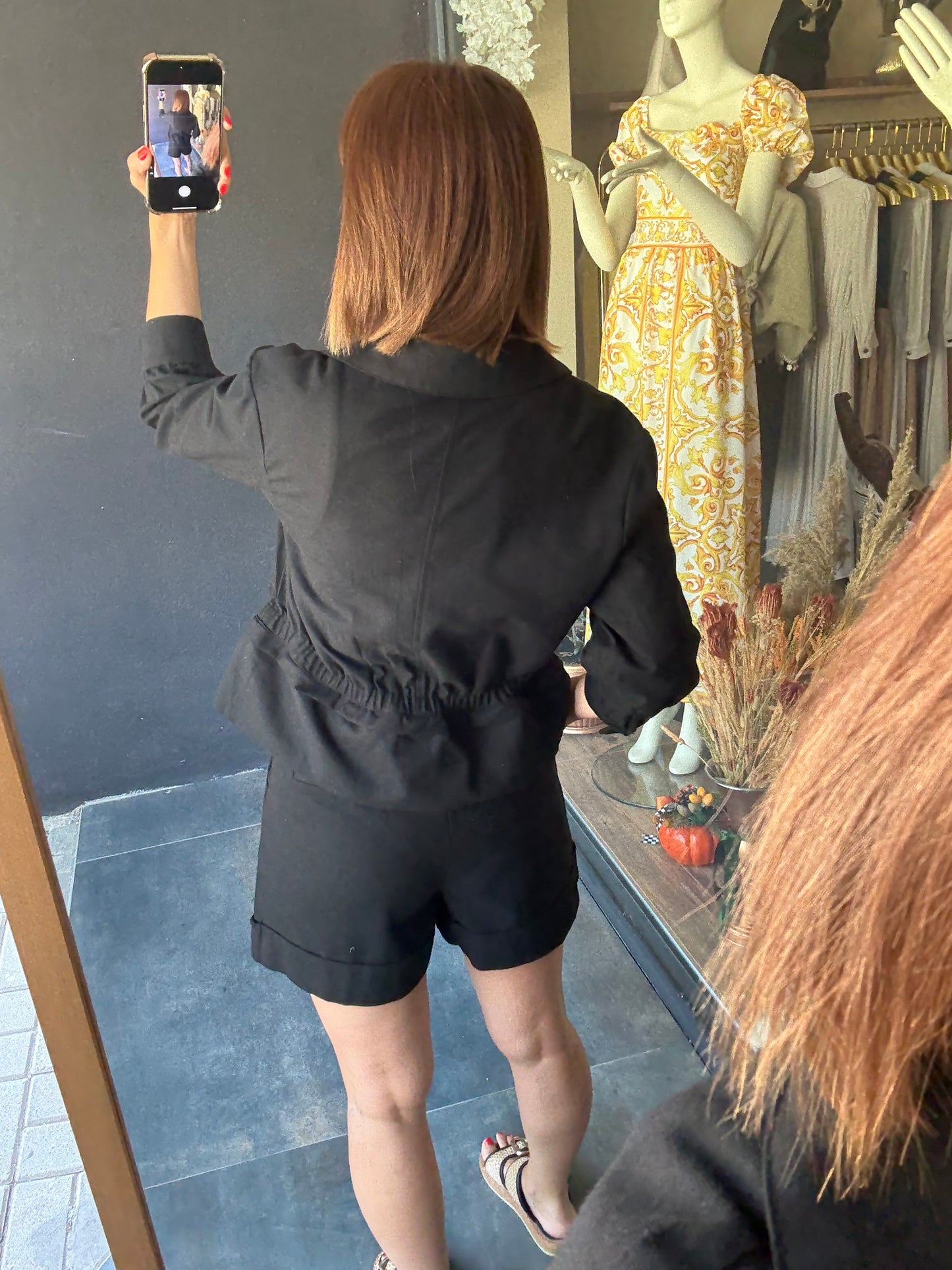 Ateks Siyah Ceket & Şort Takım