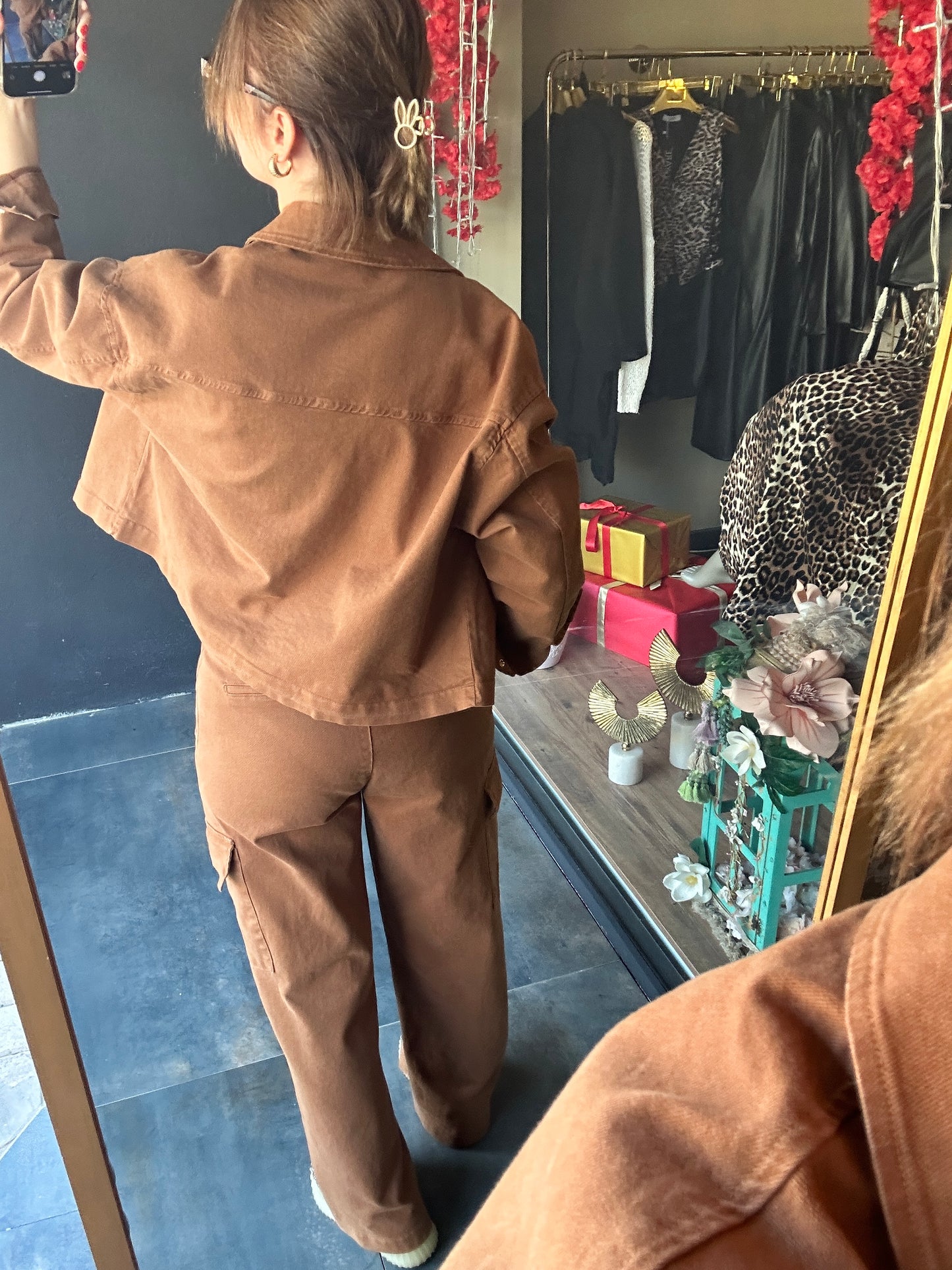 Baisu Camel Jean Ceket