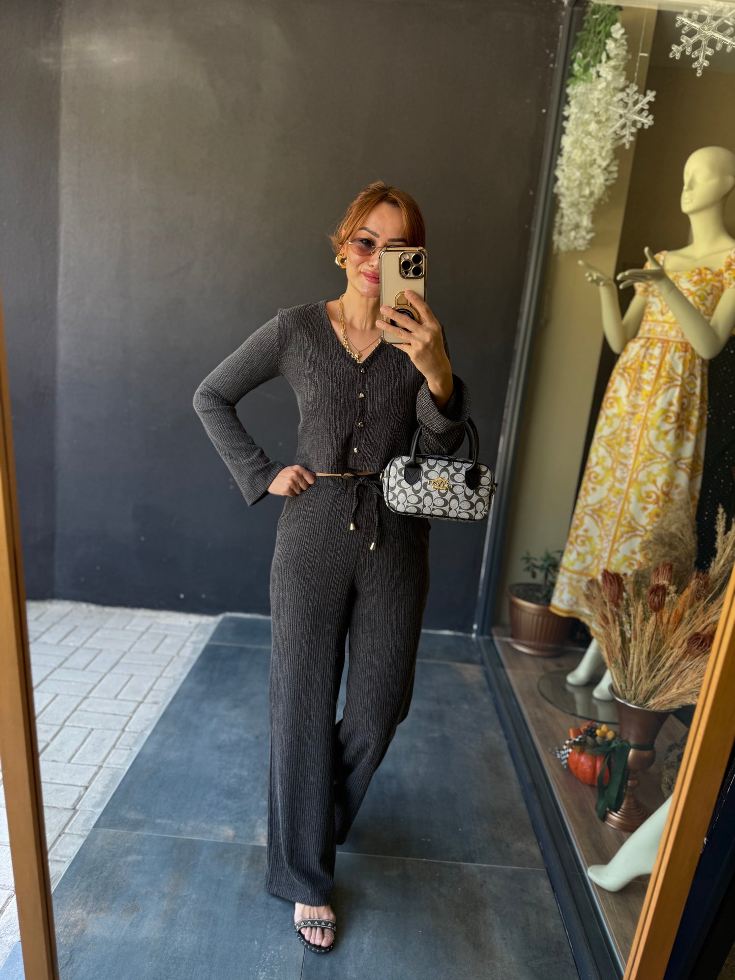 Gynamic Elit Örme Antrasit Takım