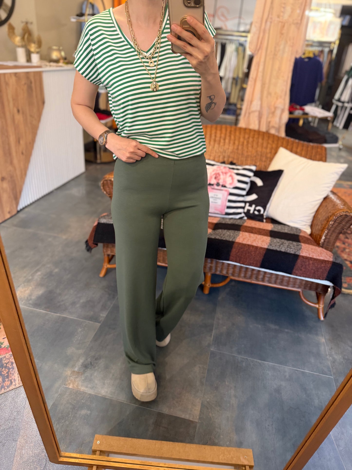 The Secret Yeşil Modal Pantolon