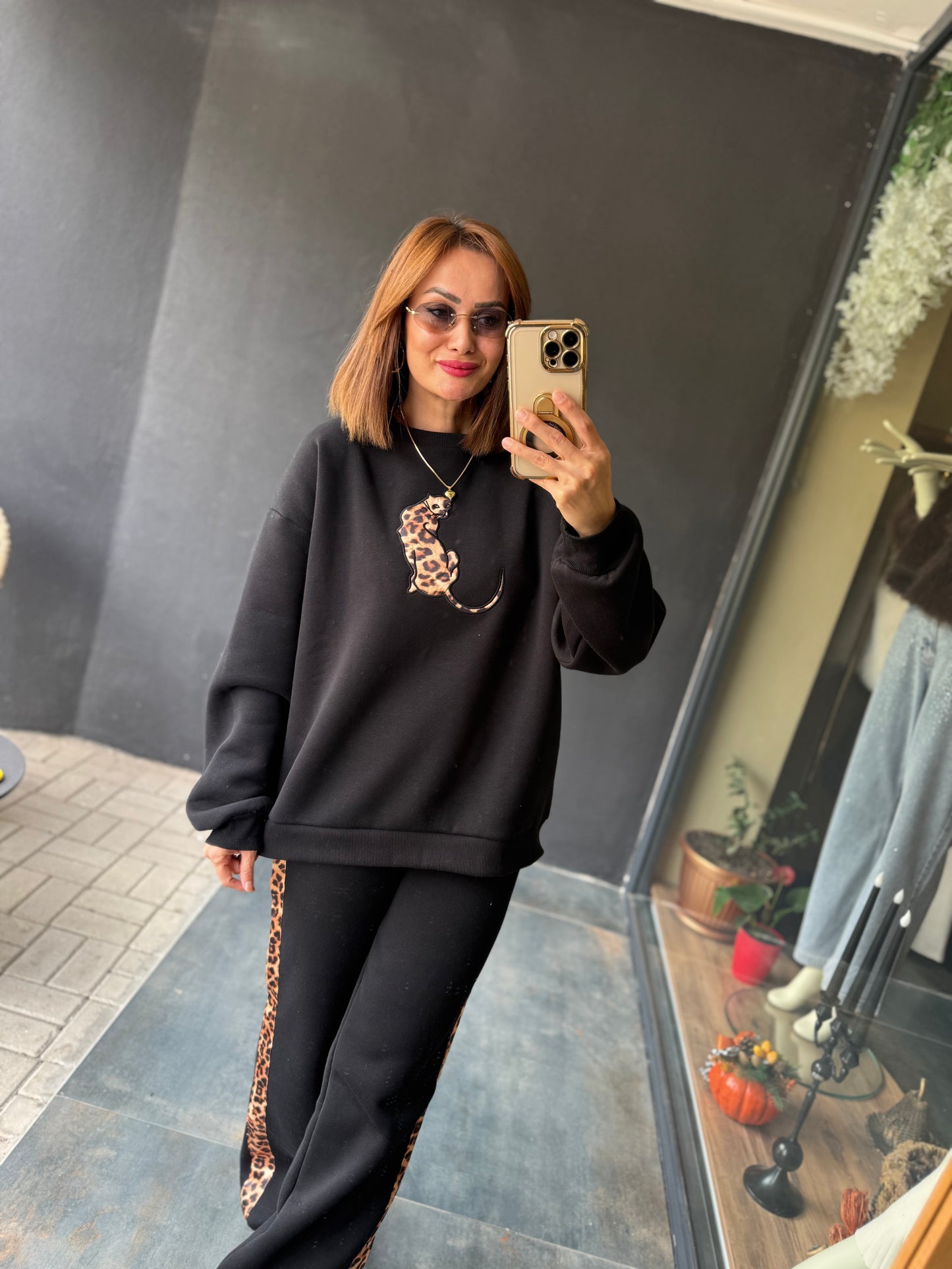 Ladima Siyah Şardonlu Eşofman Takımı