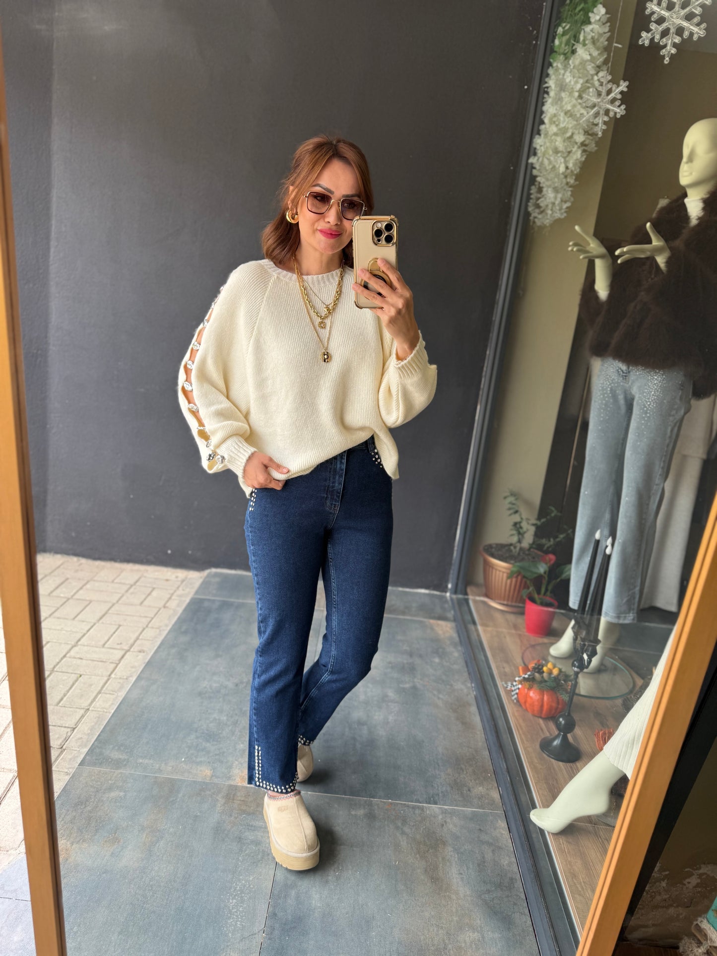 Xlove Çift Drop İşleme Jean