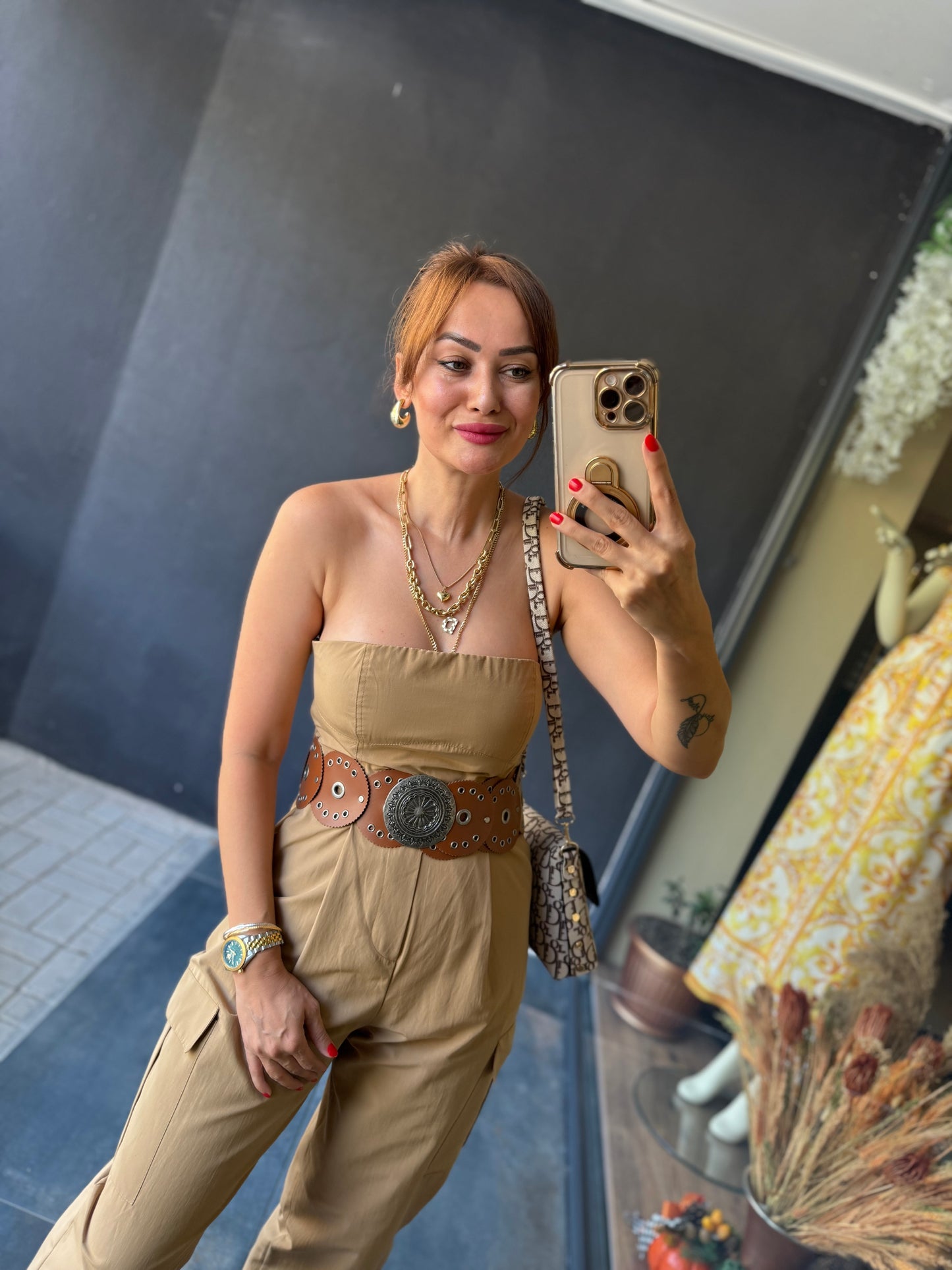 Ateks Straplez Bej Tulum