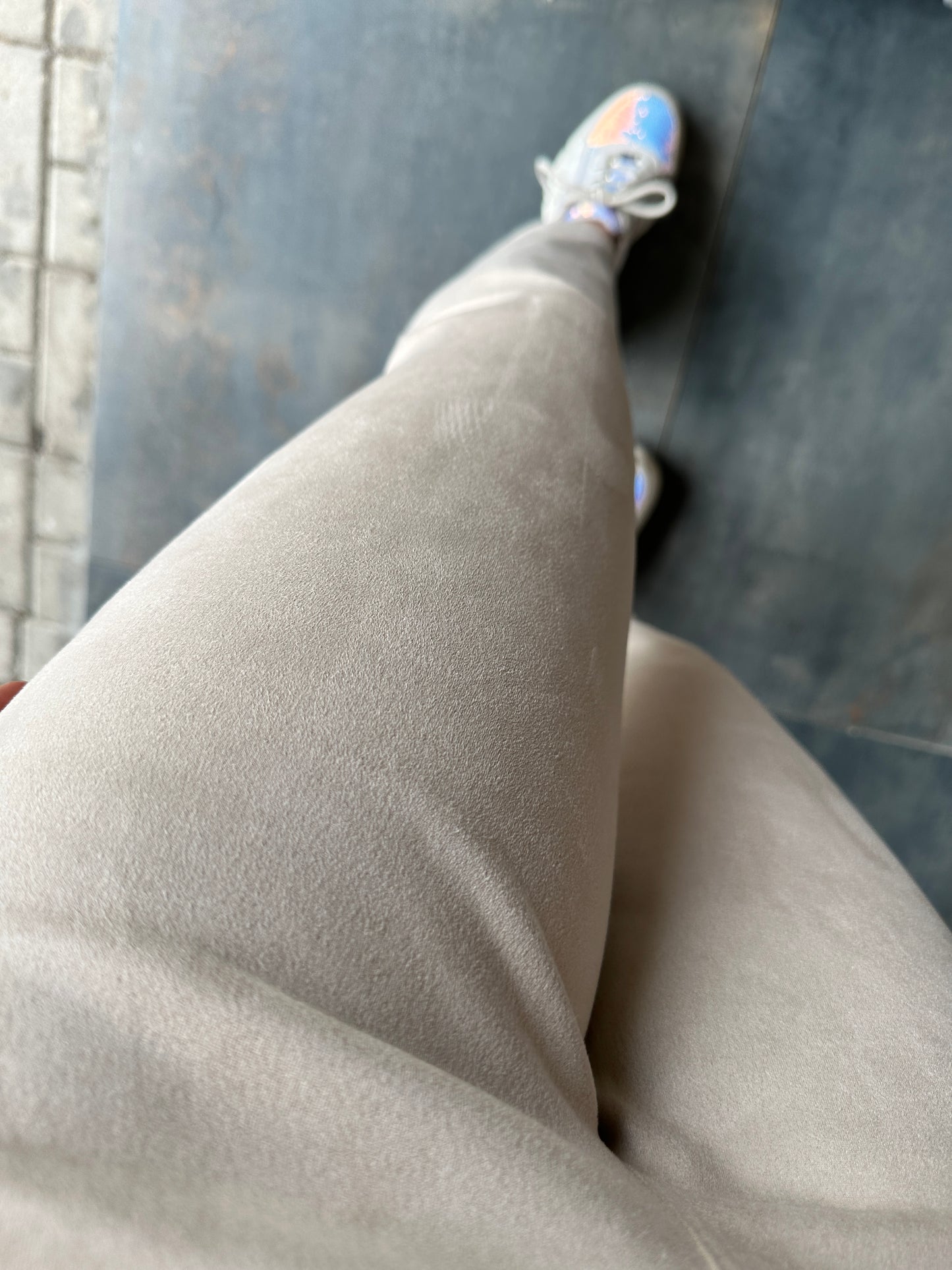 Layton Krem Nubuk Pantolon