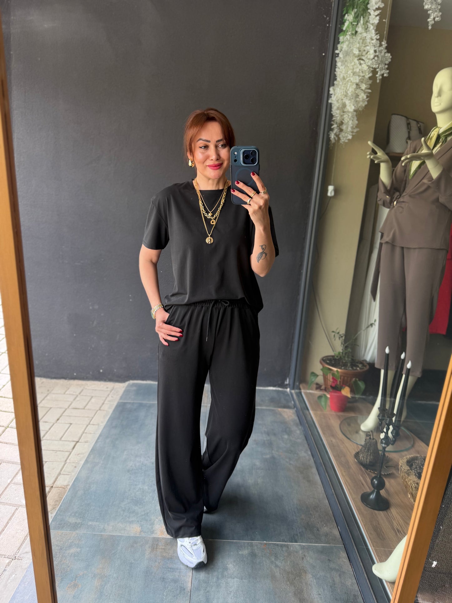 Anita Siyah Tensel Takım