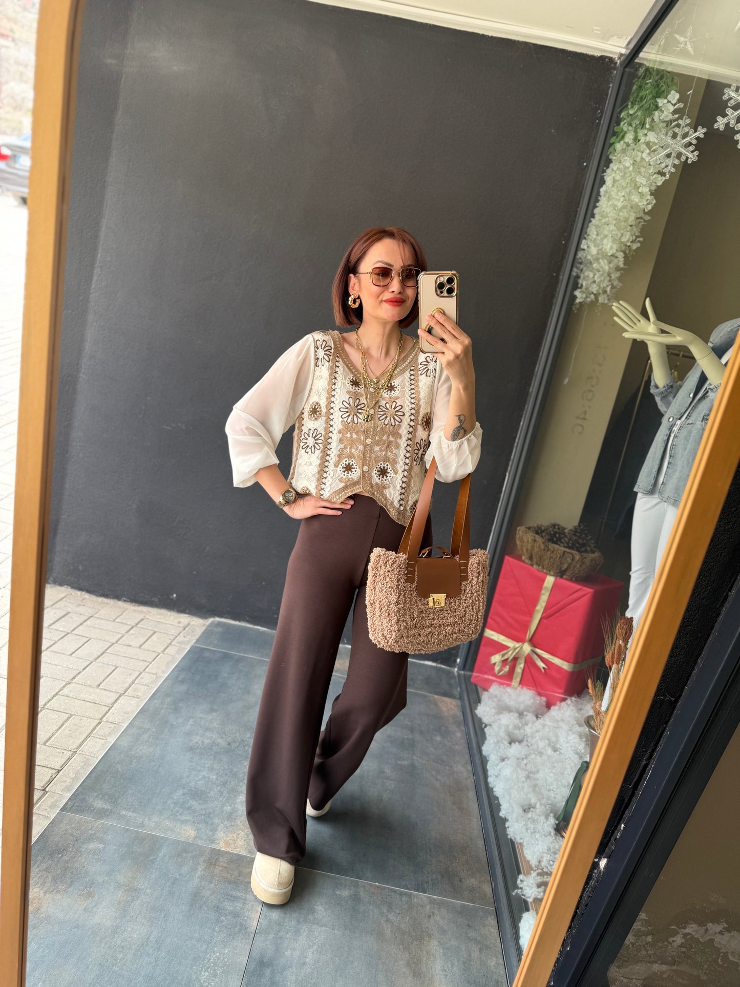 The Secret Kahve Modal Pantolon