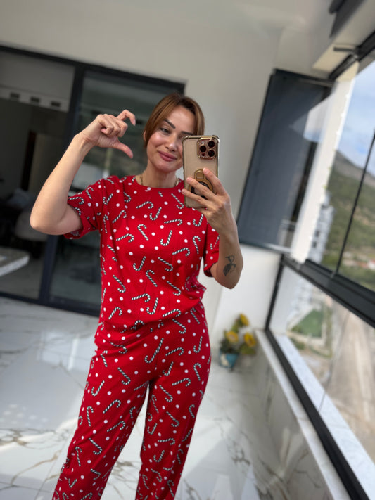 Hanteks Kısa Kol Pijama Takımı 5