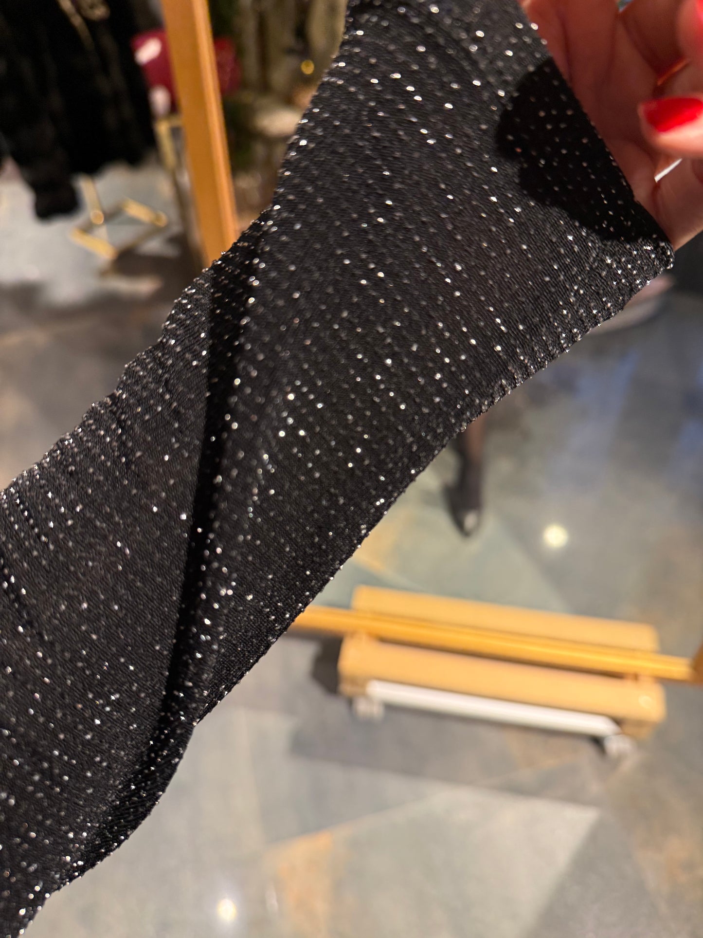 Miss Neşem Simli Kruvaze Bluz