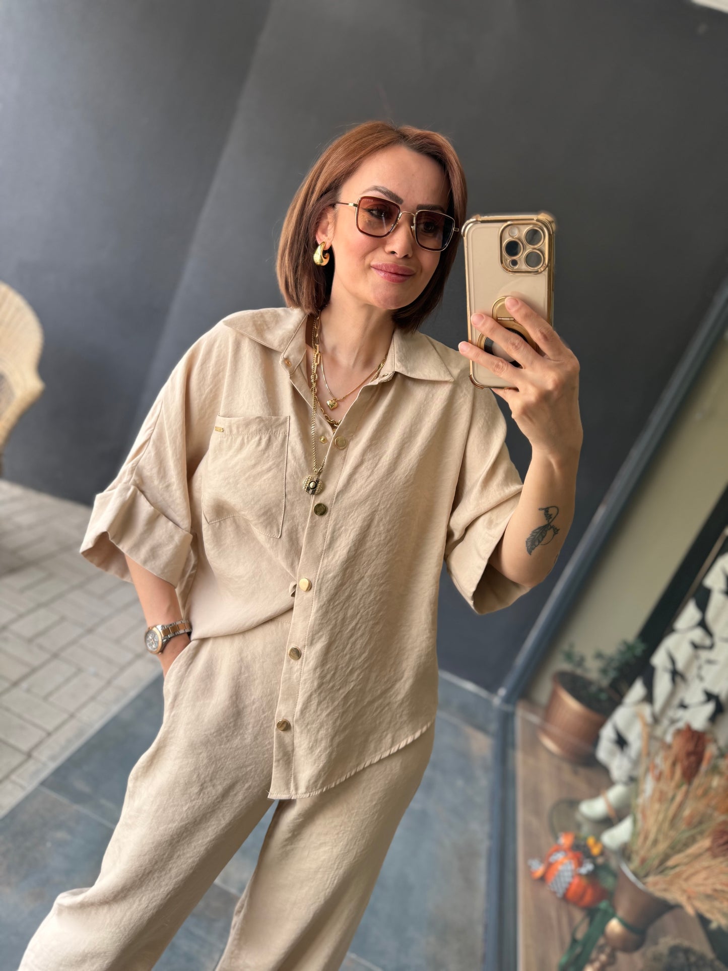 Kate Tensel Krem Takım