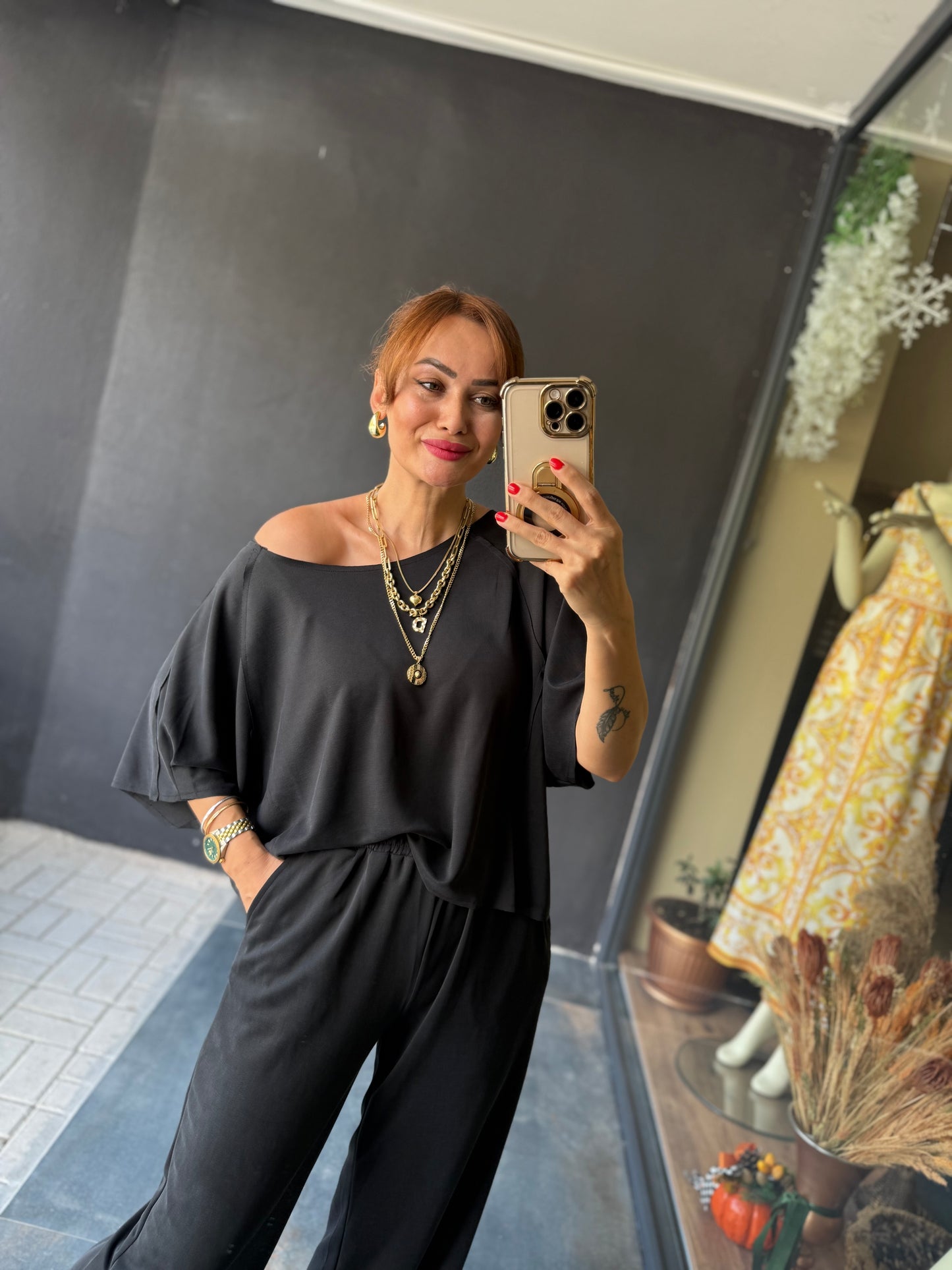 Look Siyah Modal Takım