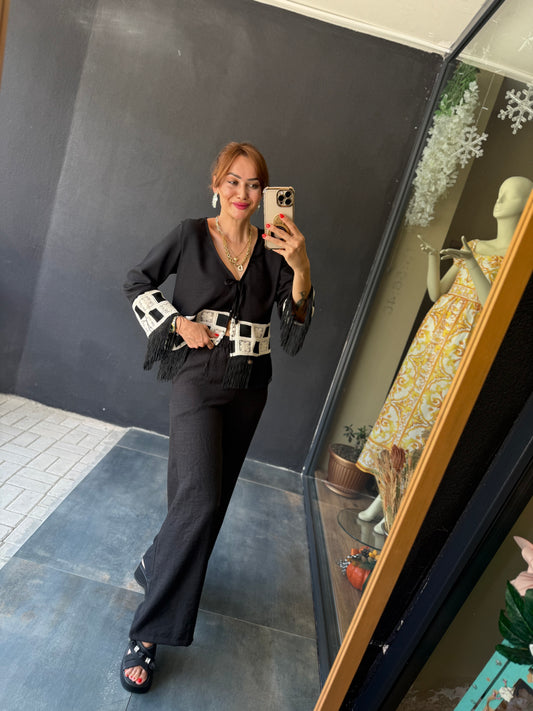 Whisk Püsküllü Pantolon & Ceket Takım